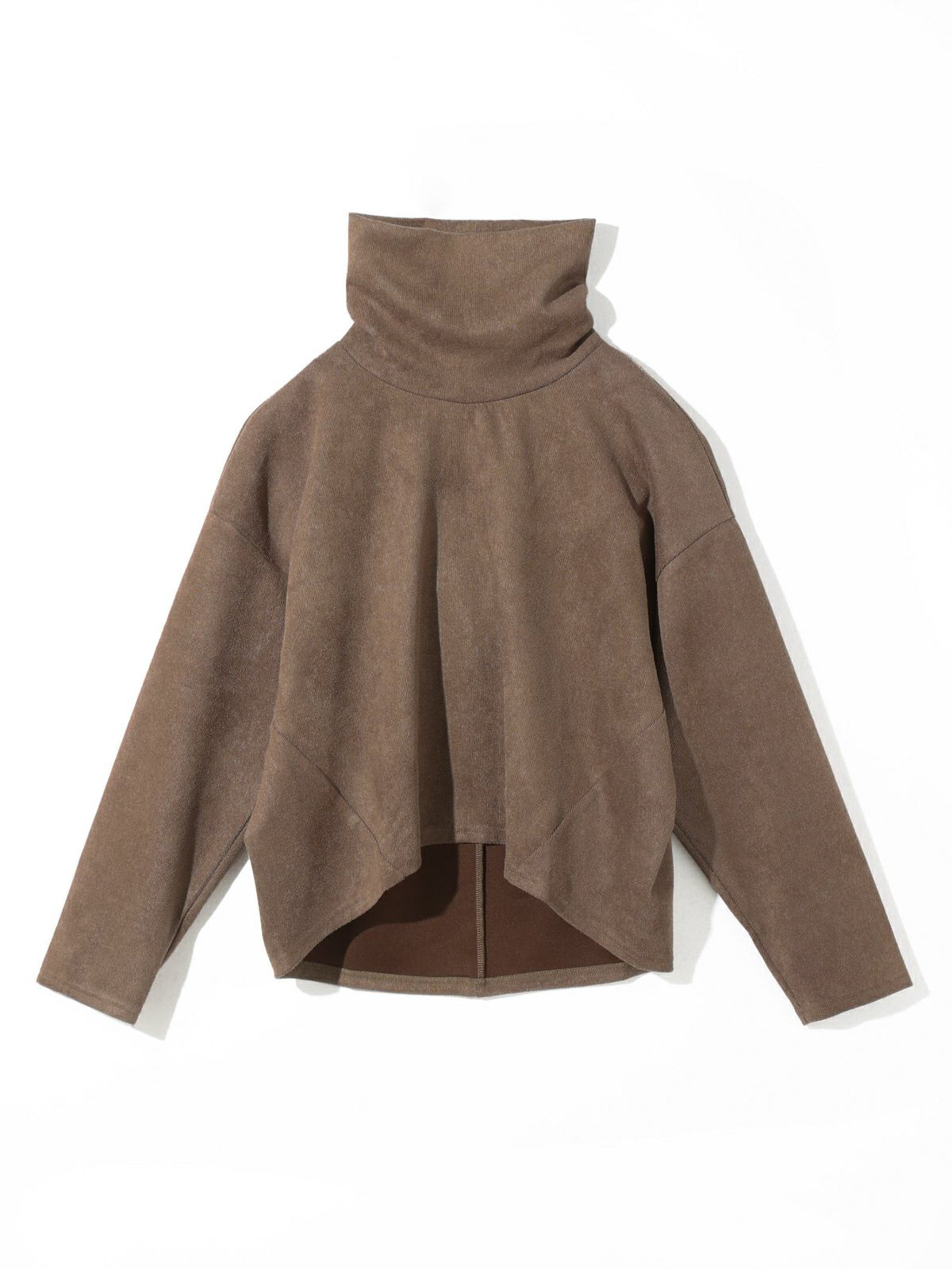 スエードショートプルオーバー