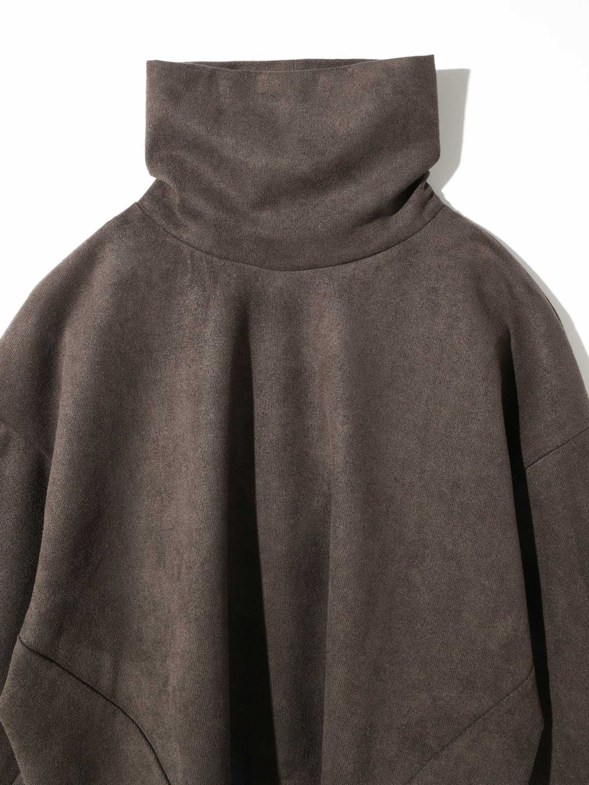 スエードショートプルオーバー