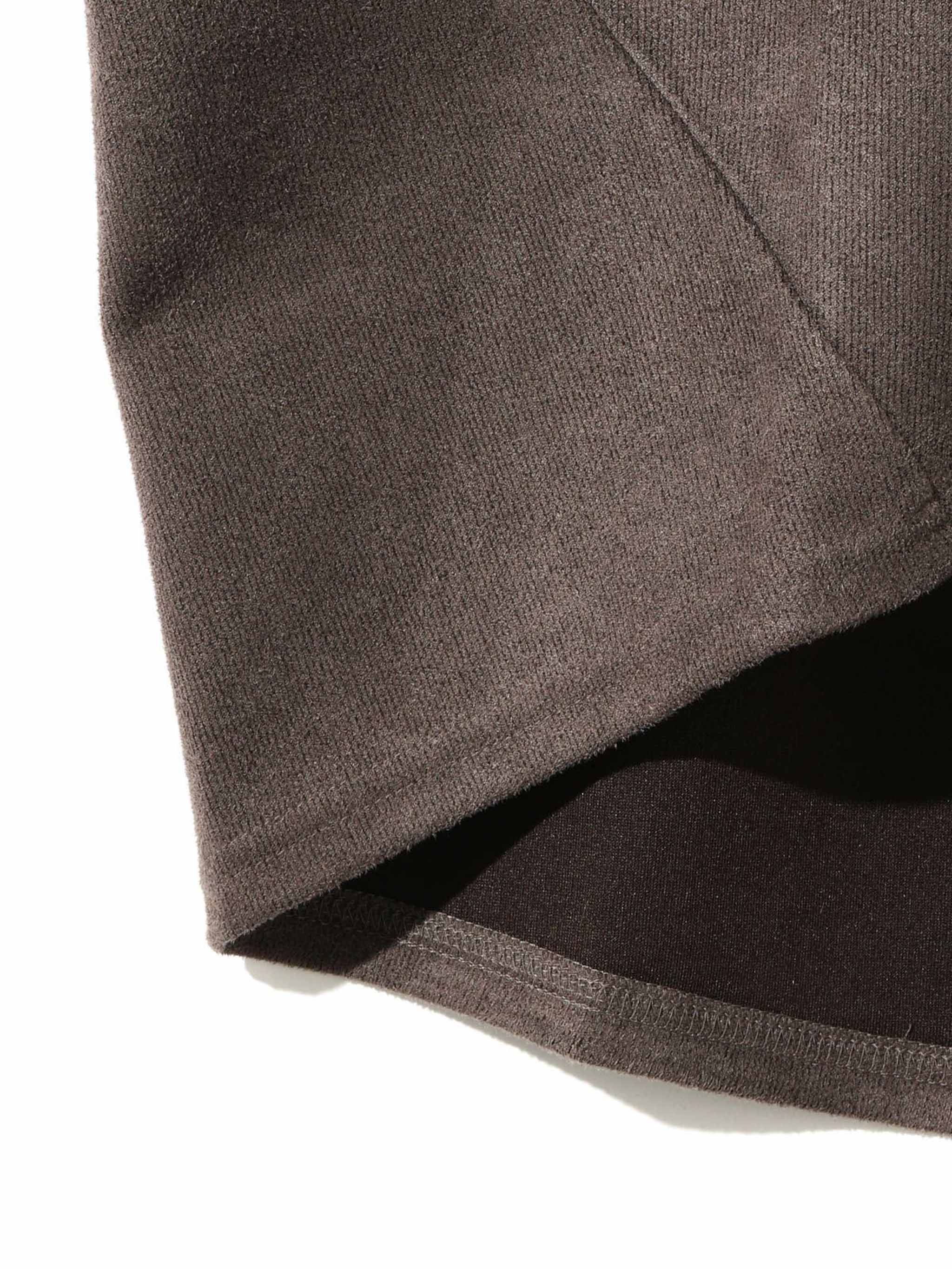 スエードショートプルオーバー