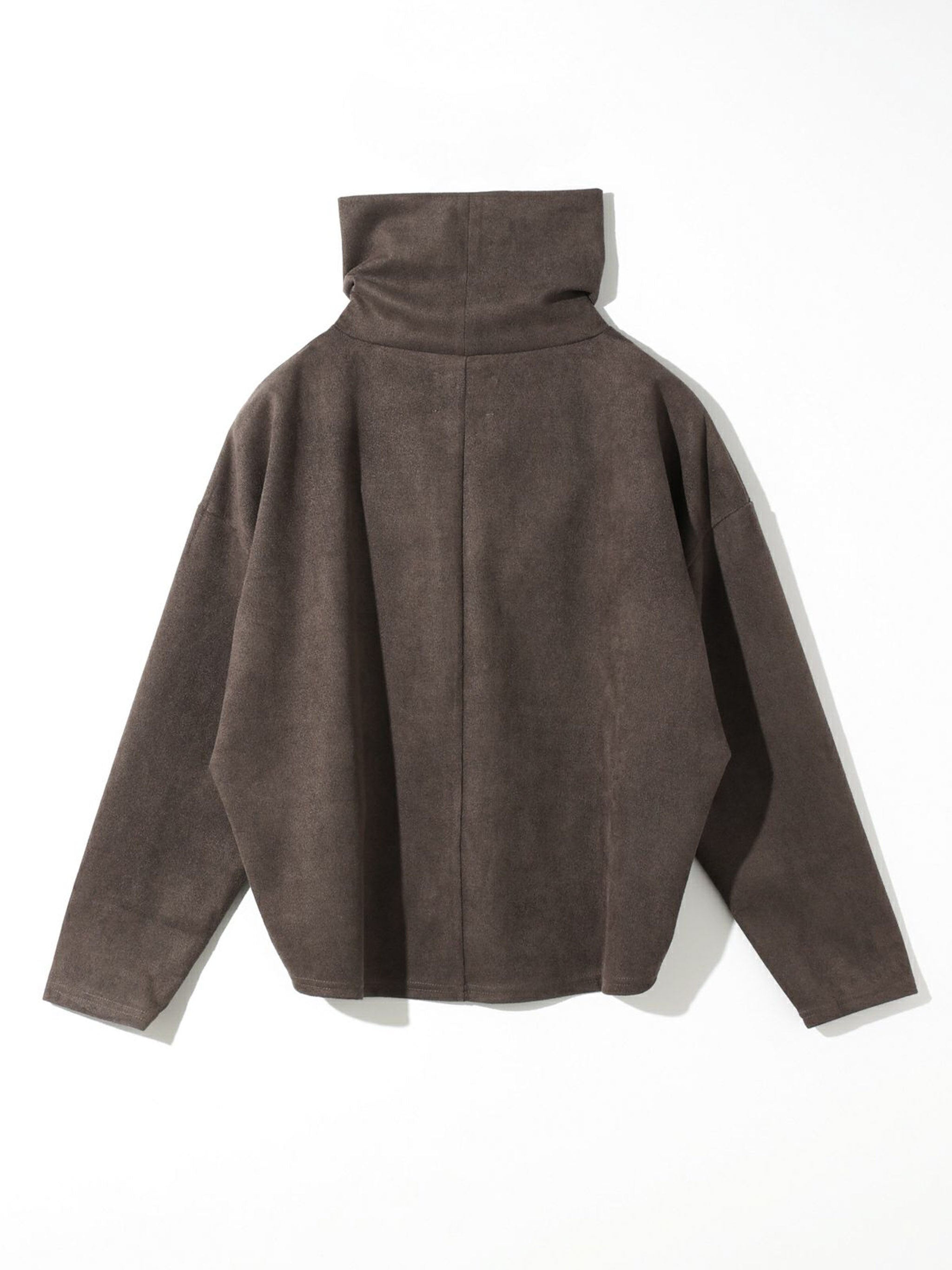 スエードショートプルオーバー