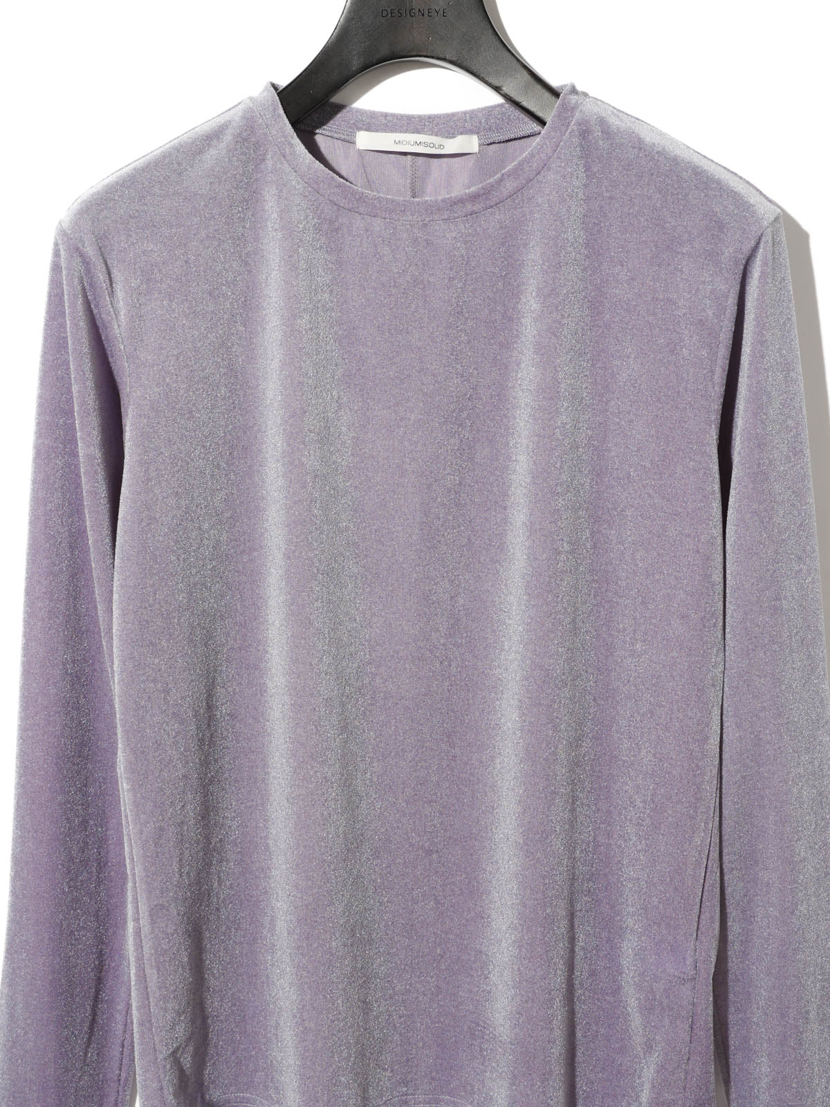 sheer velour pullover
