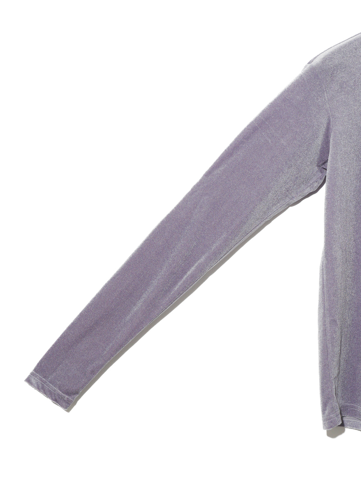 sheer velour pullover