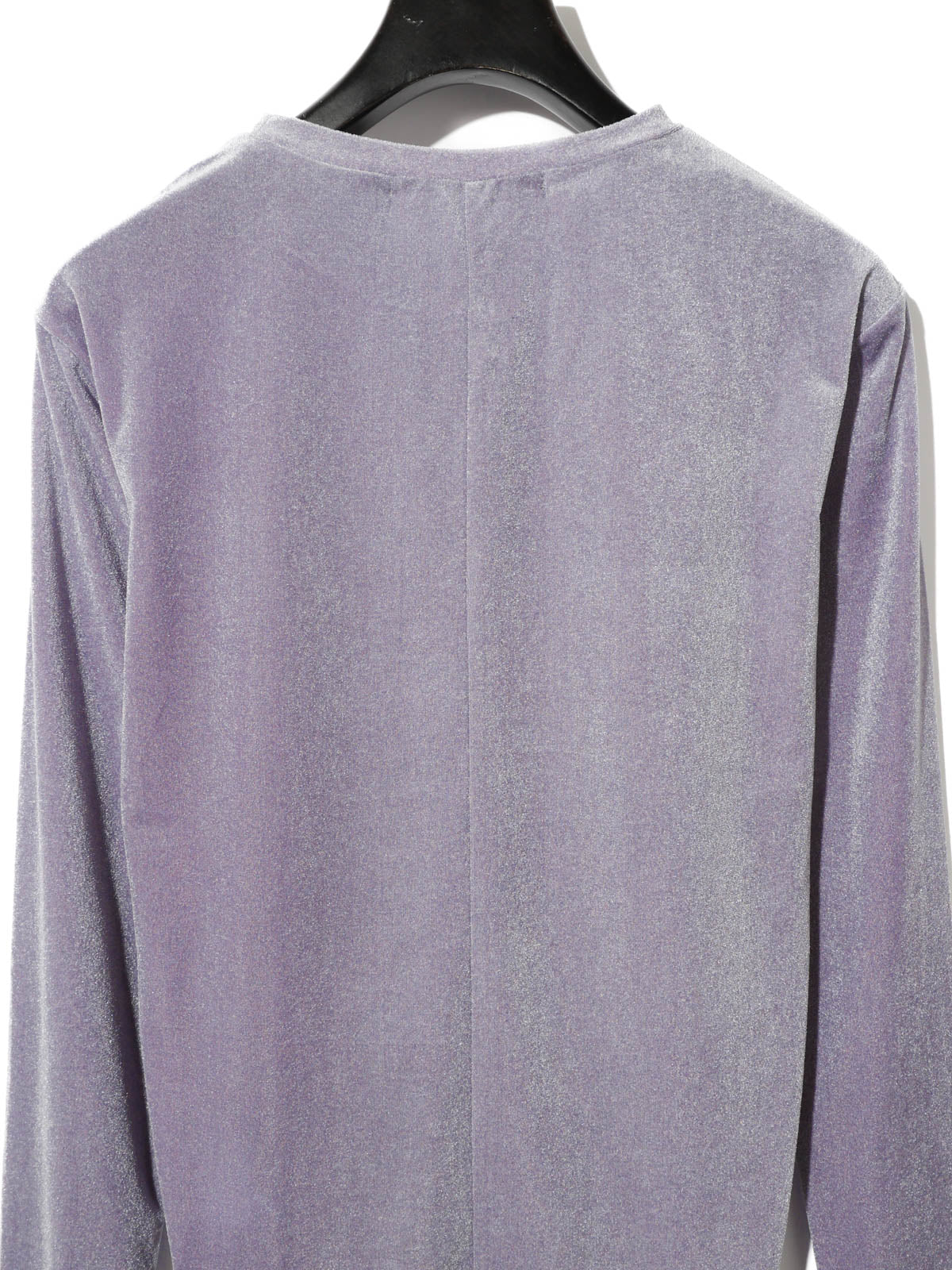 sheer velour pullover