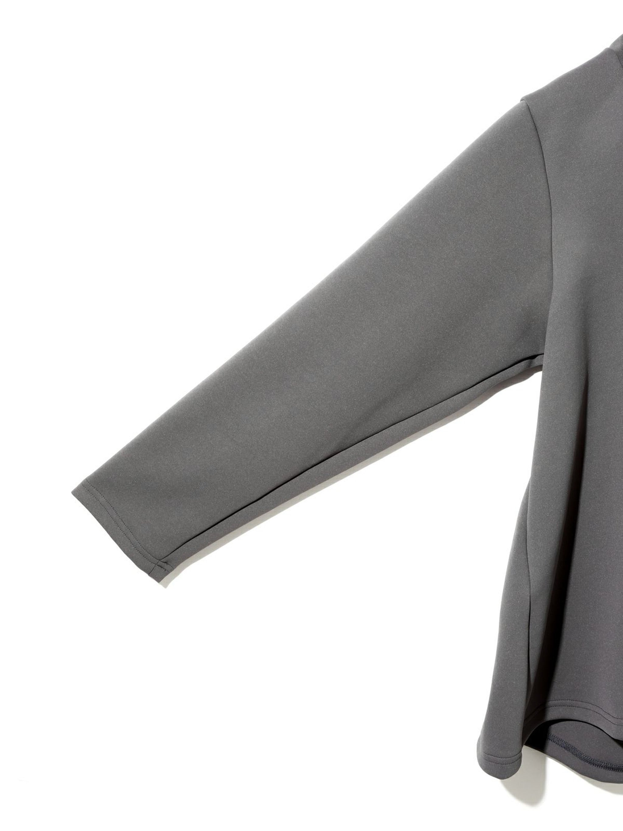 ダブルニットハイネックロングプルオーバー