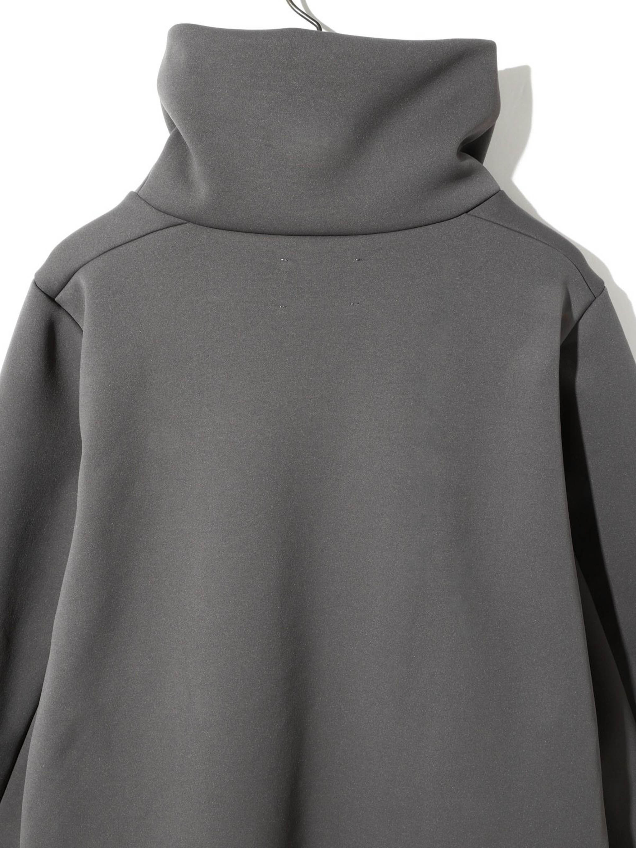 ダブルニットハイネックロングプルオーバー