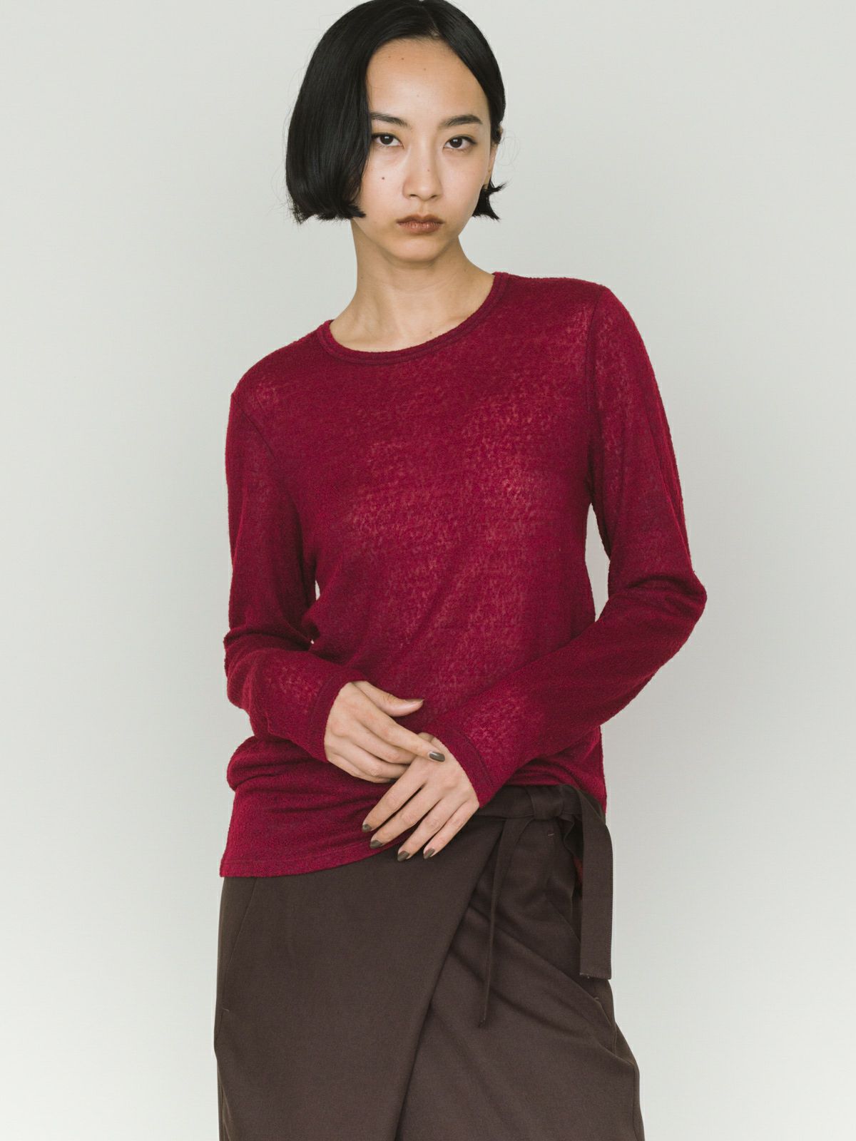 wool sheer pullover