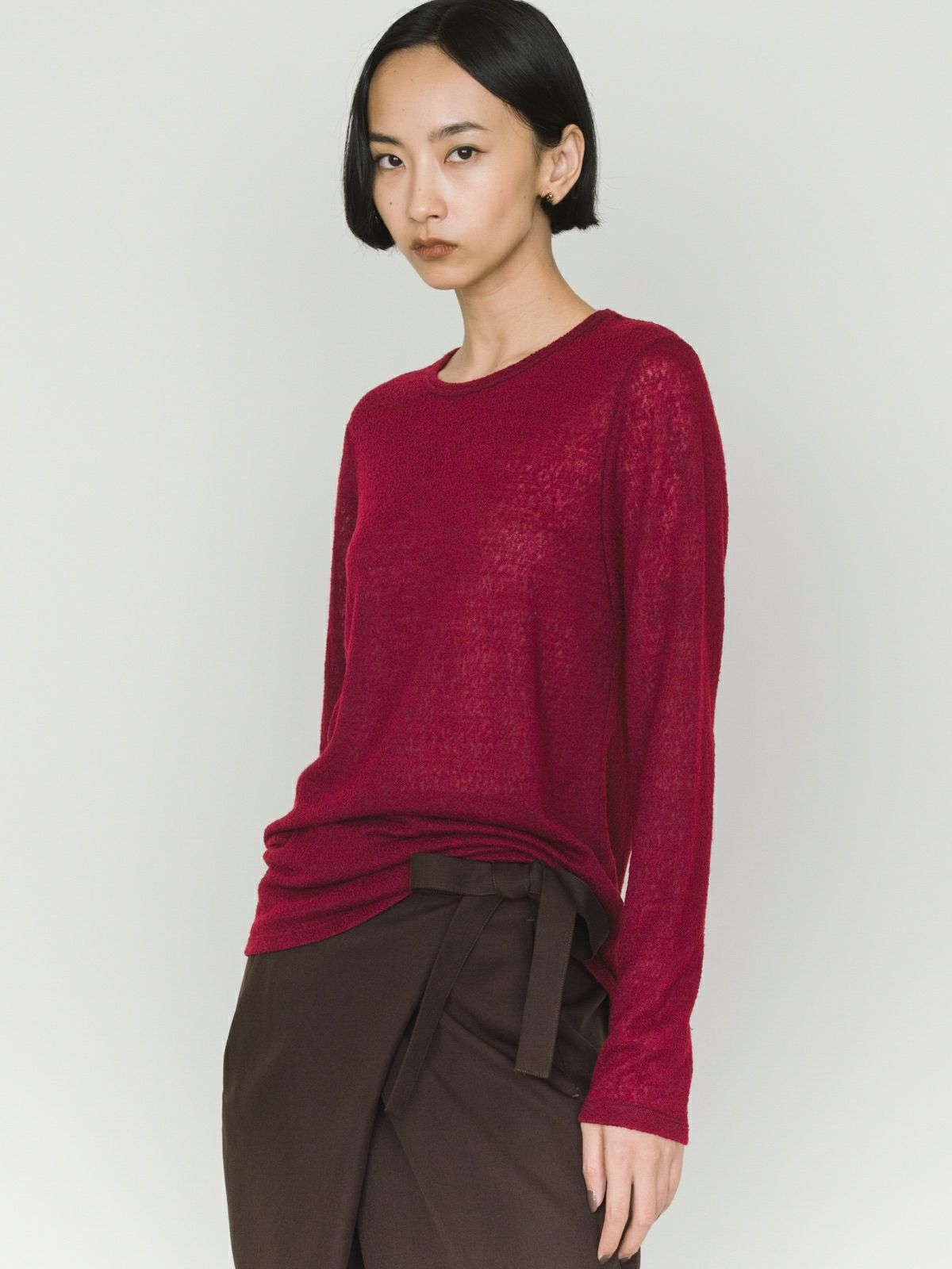 wool sheer pullover
