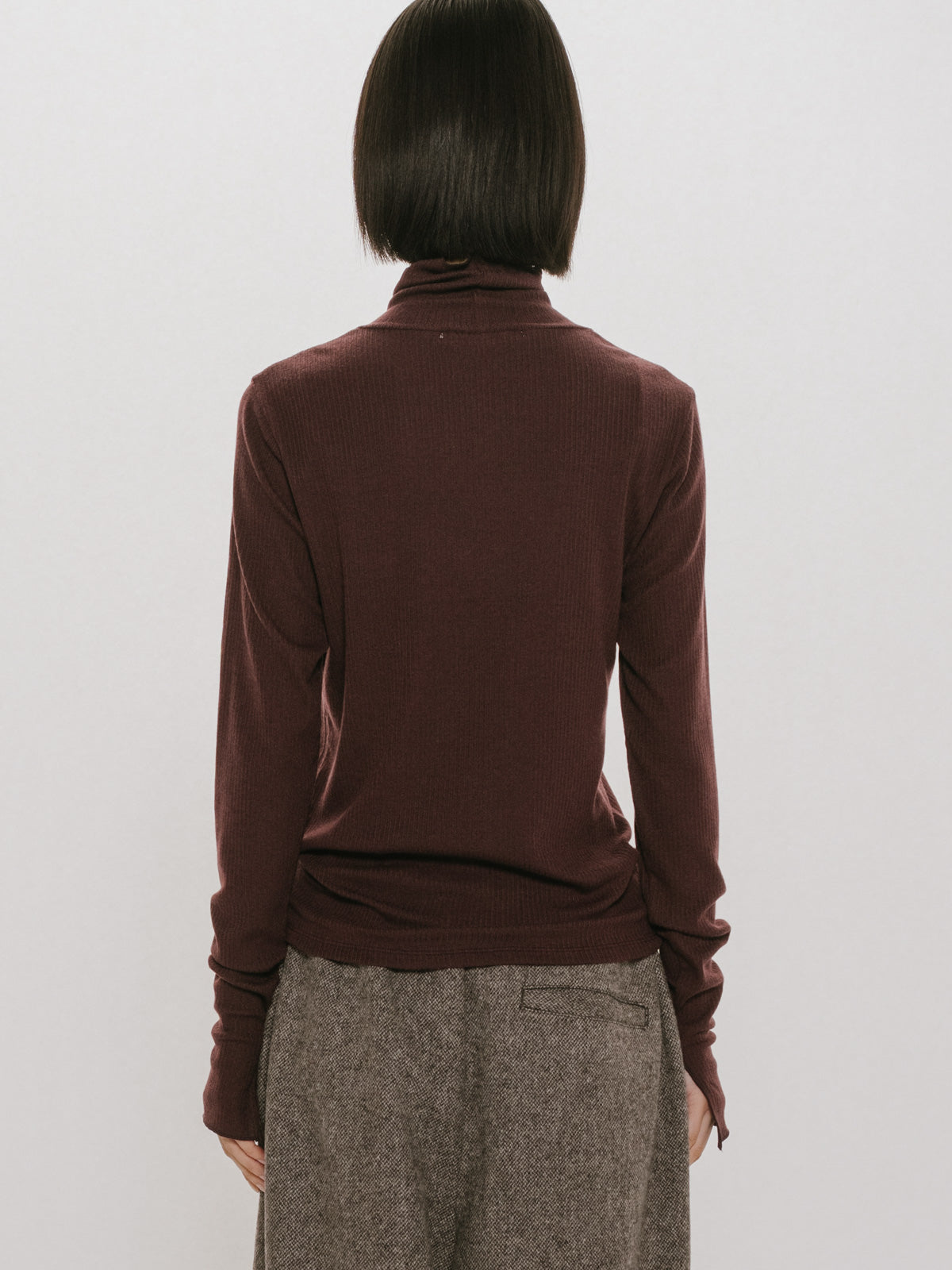 warm sheer rib pullover