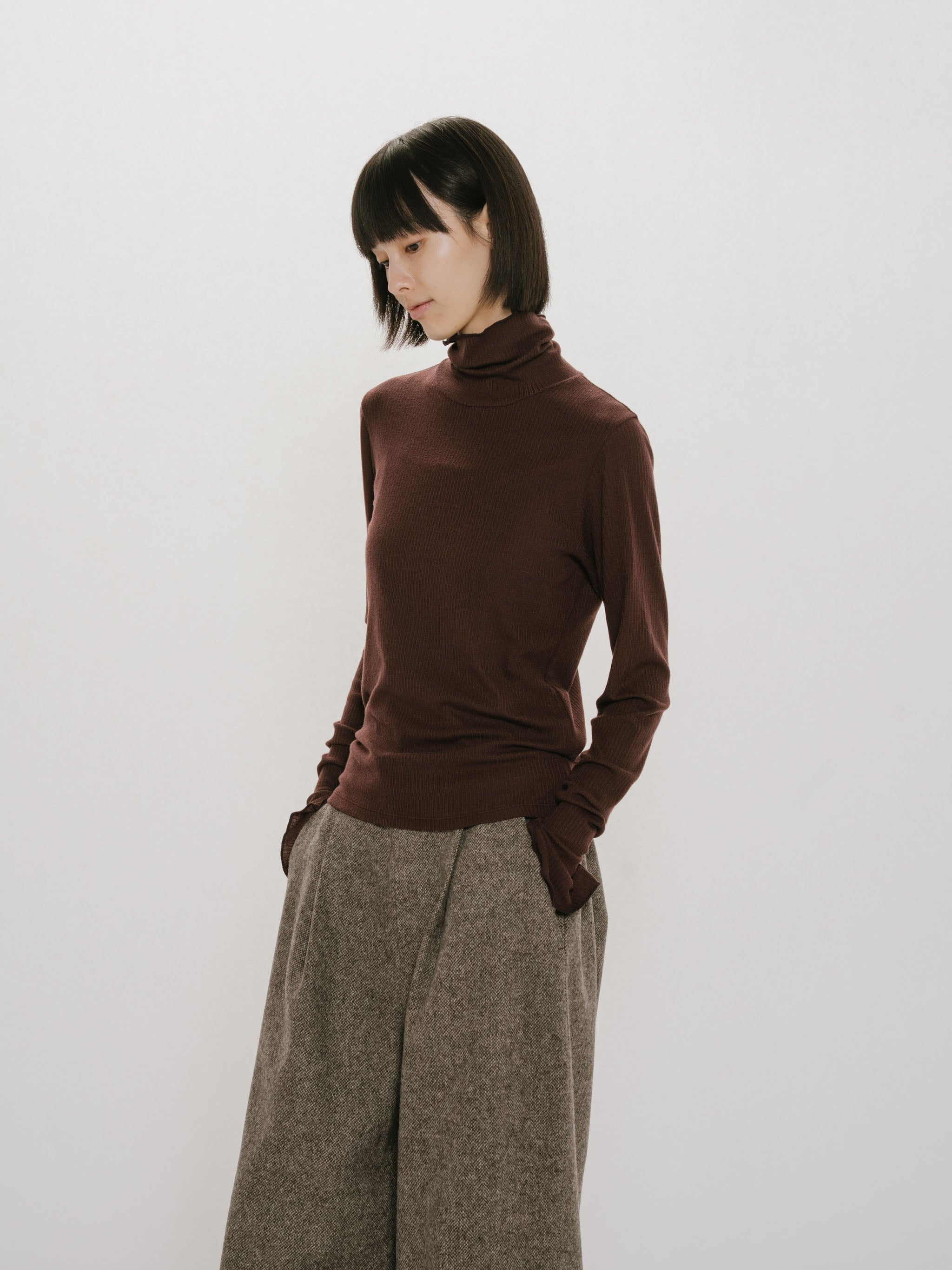 warm sheer rib pullover