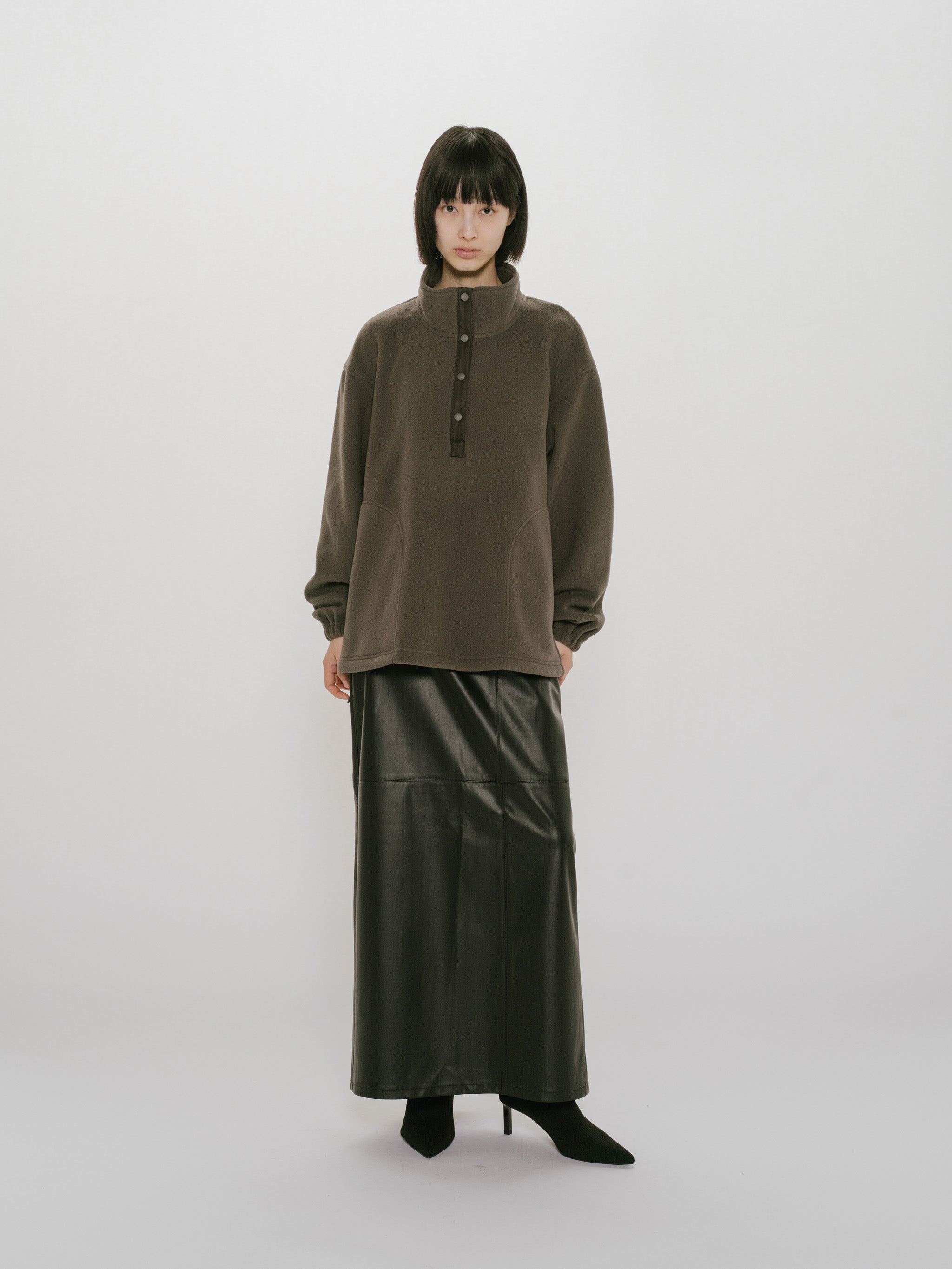 fleece anorak pullover