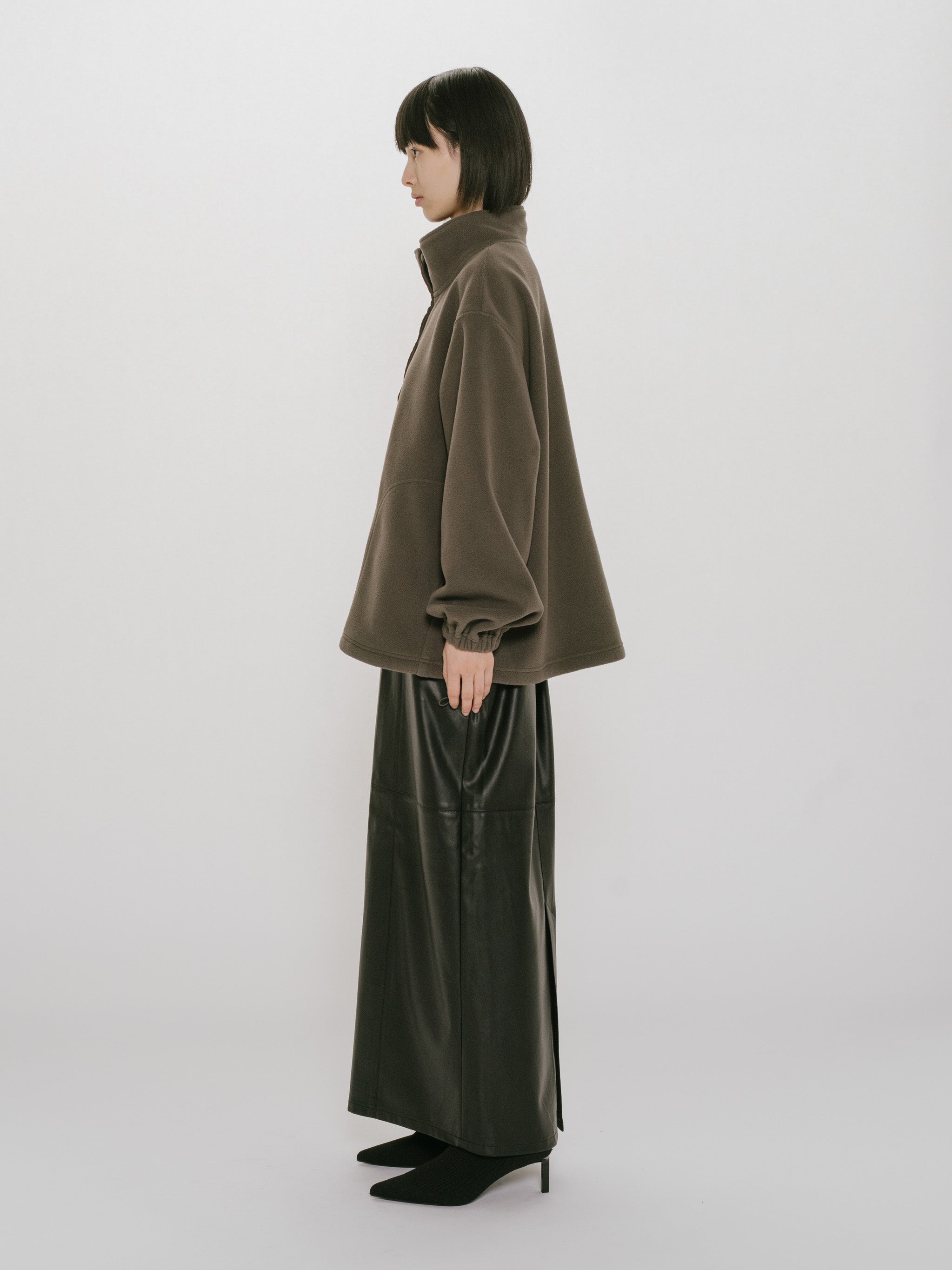 fleece anorak pullover