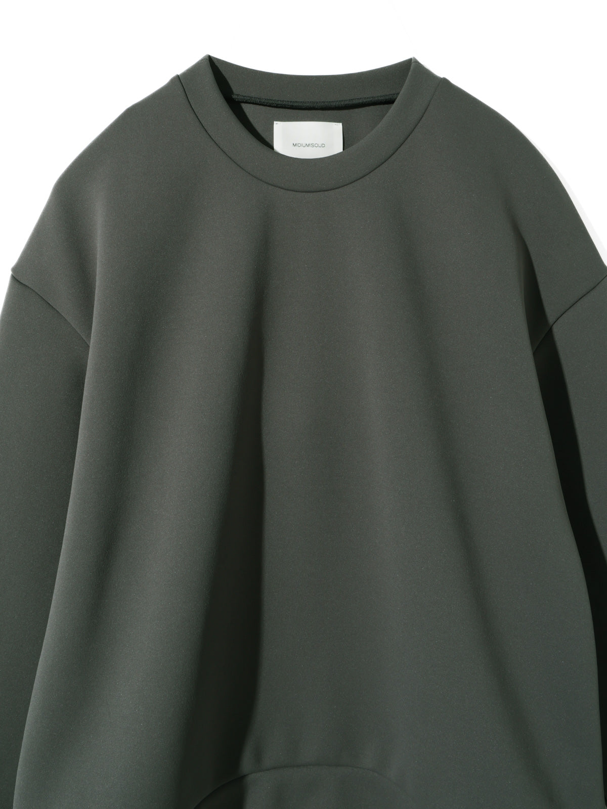 double knit long sleeve pullover