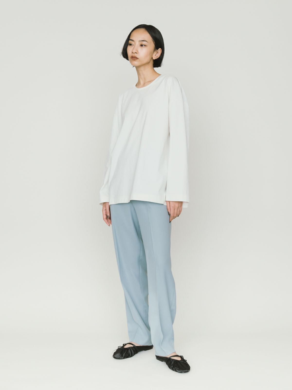 straight slv wide pullover