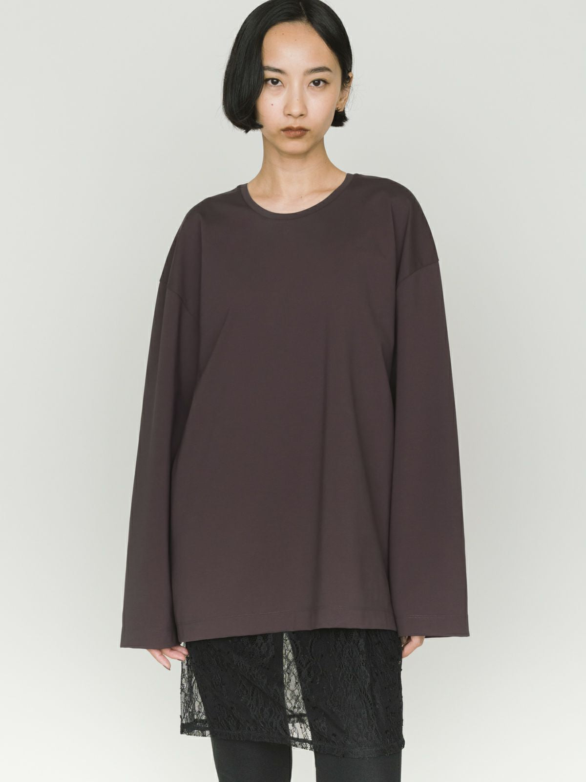 straight slv wide pullover