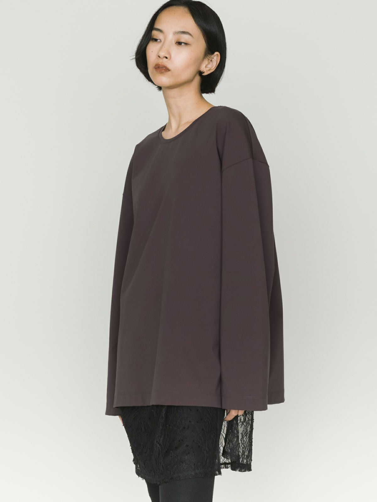 straight slv wide pullover