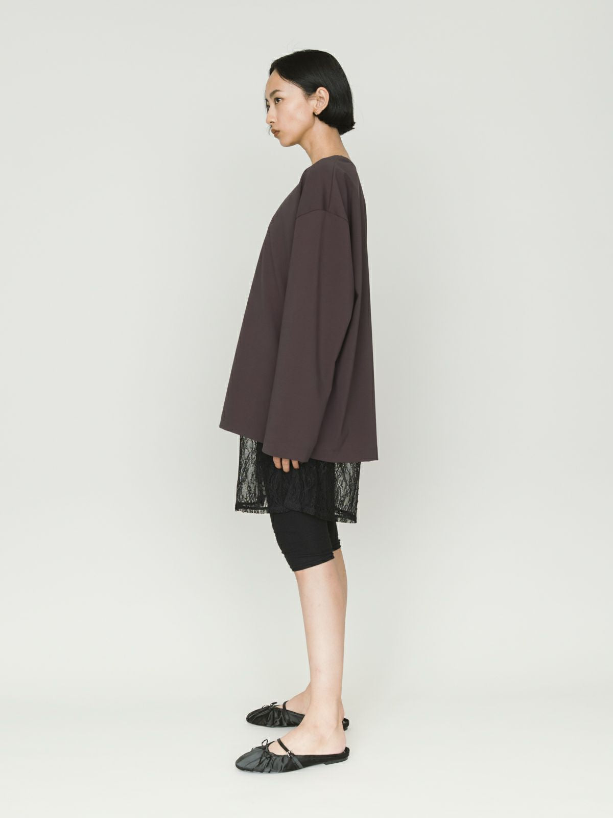 straight slv wide pullover