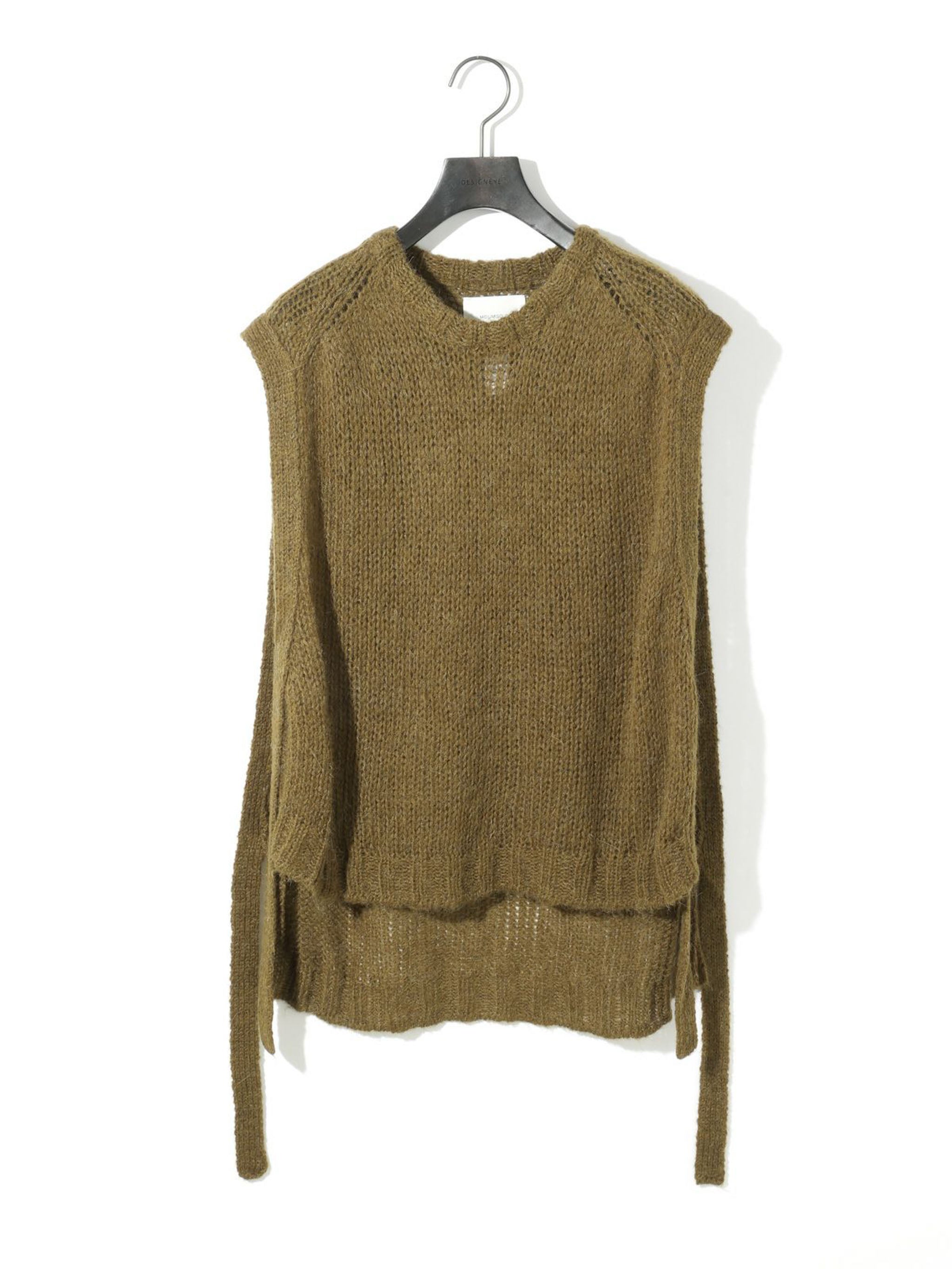 モヘアサイドリボンベスト