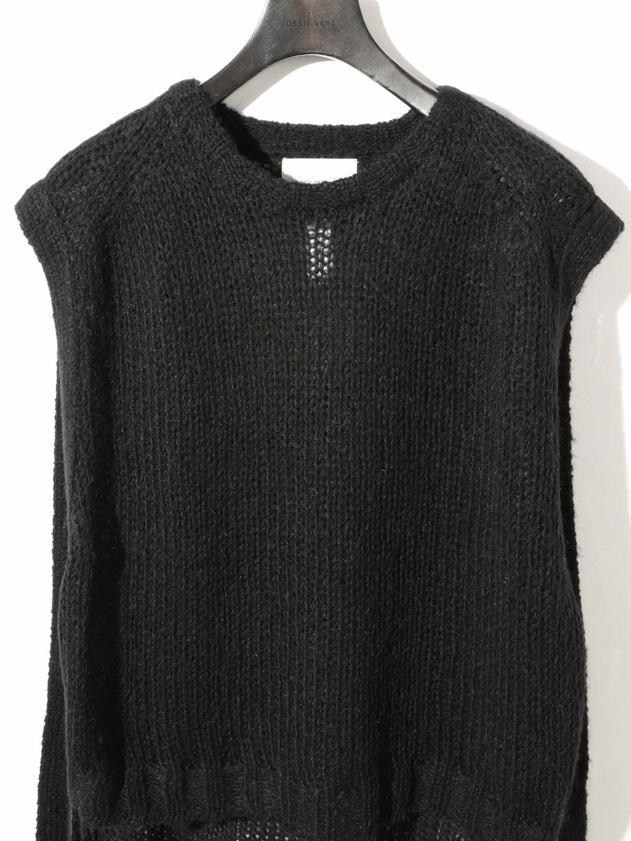 モヘアサイドリボンベスト