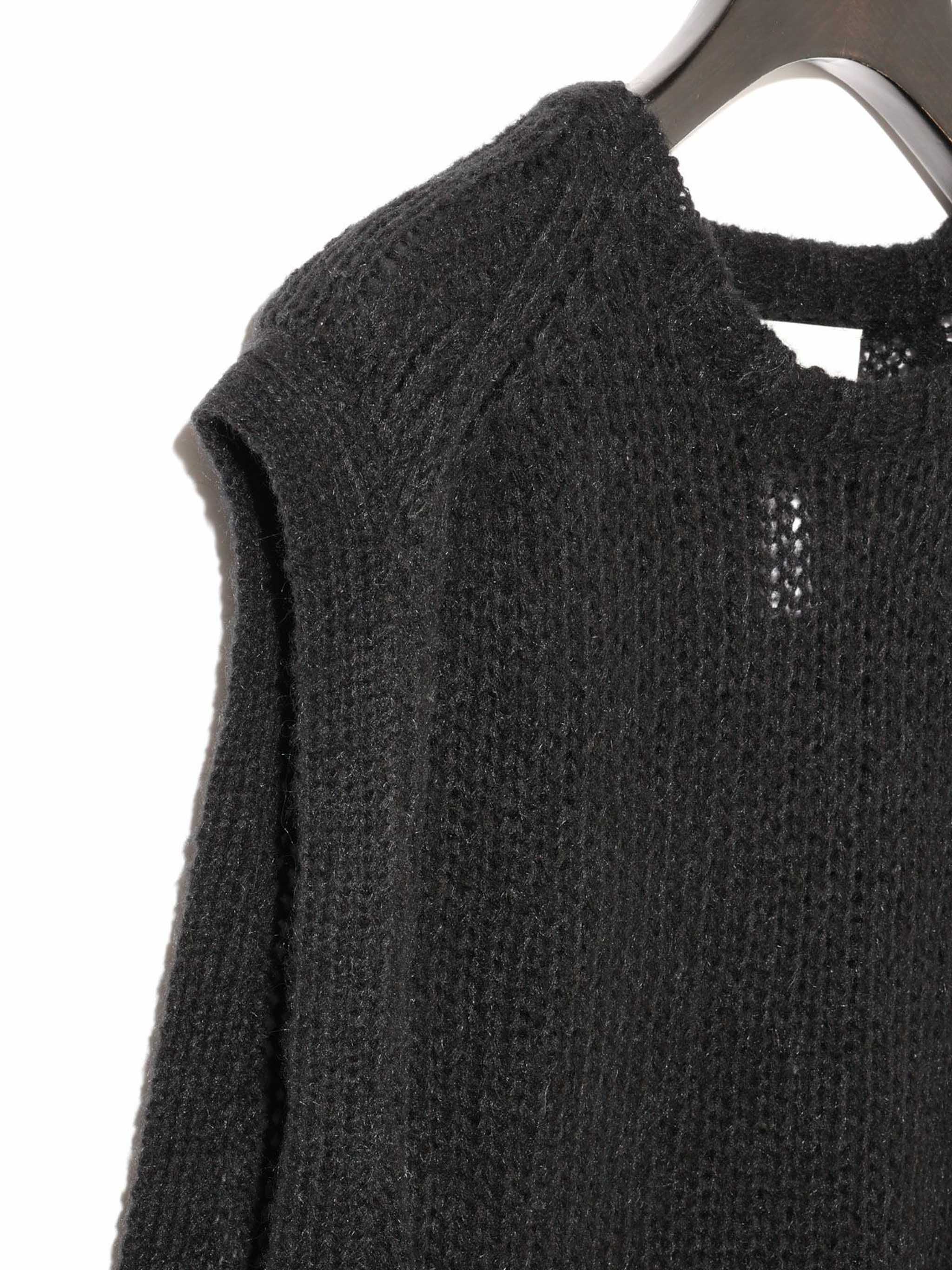 モヘアサイドリボンベスト