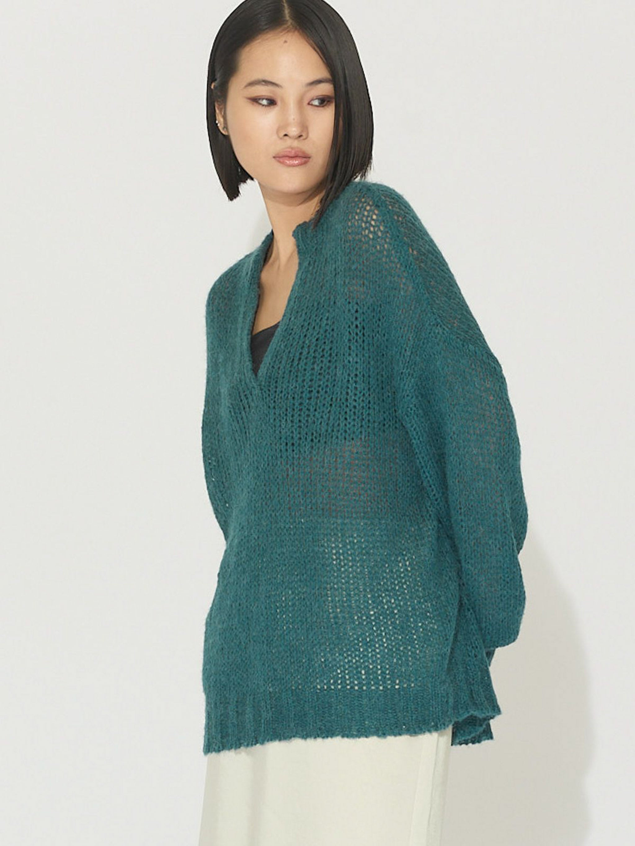 モヘアスキッパープルオーバー