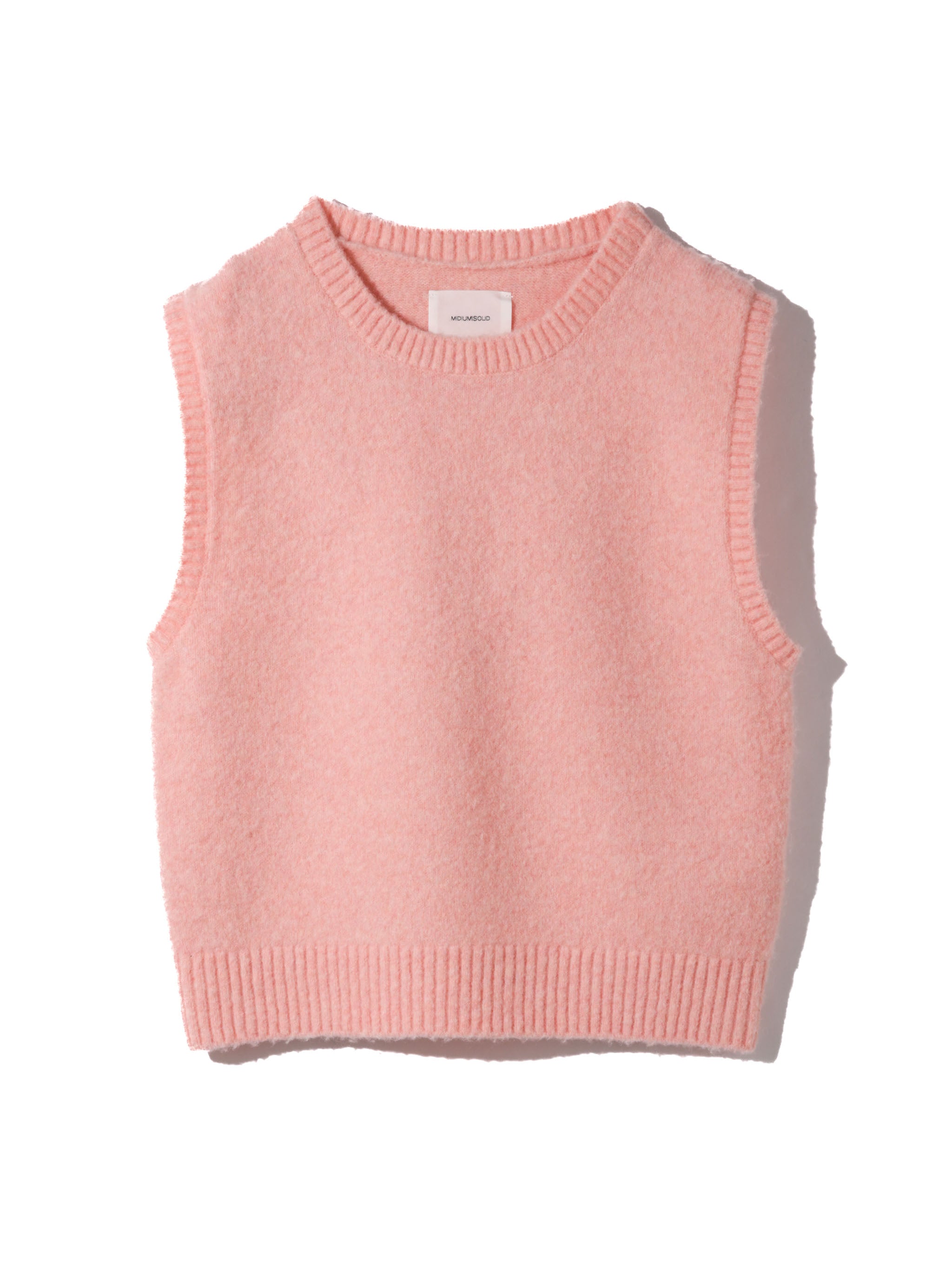 wool no sleeve pullover
