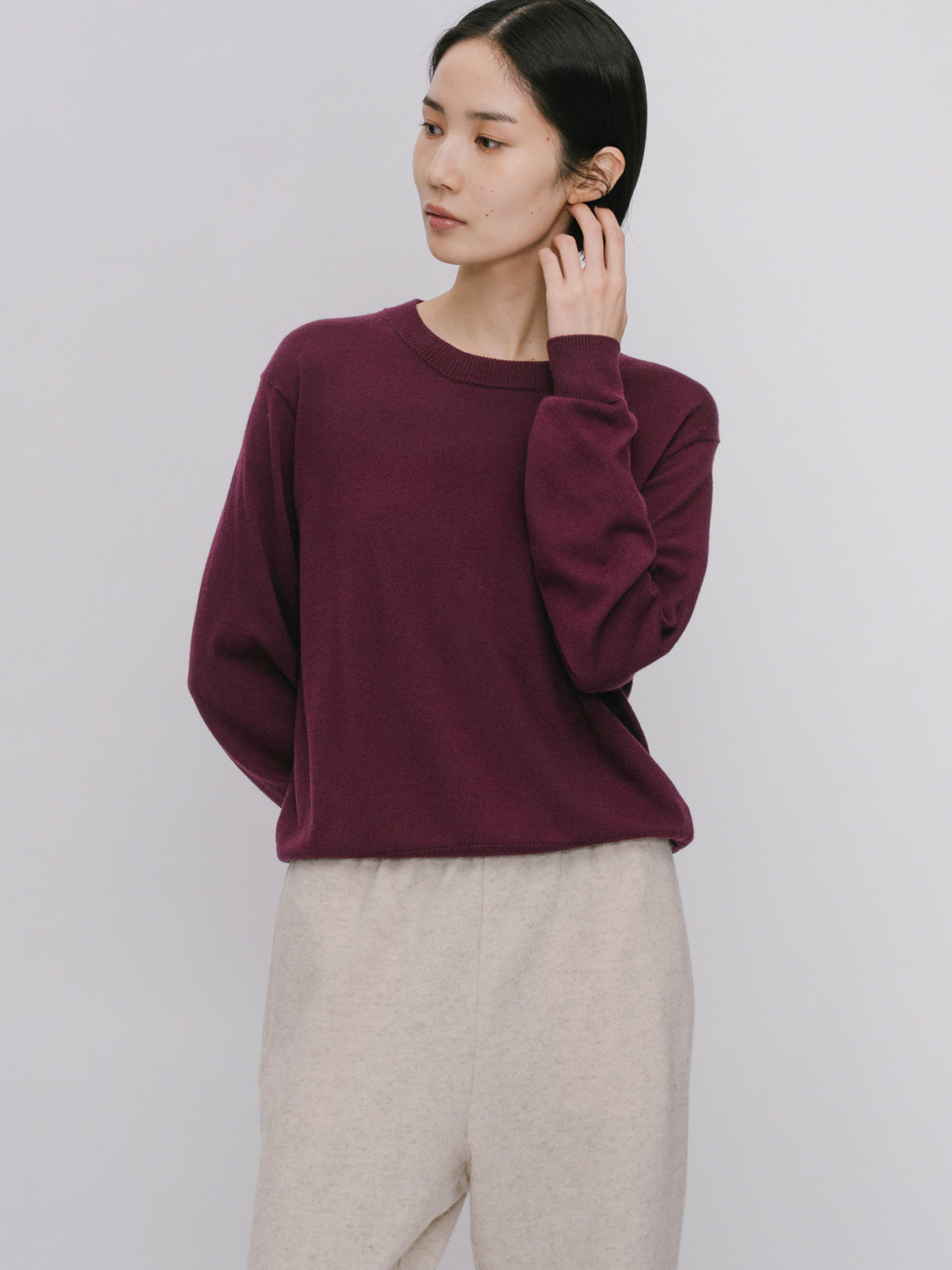 basic knit pullover