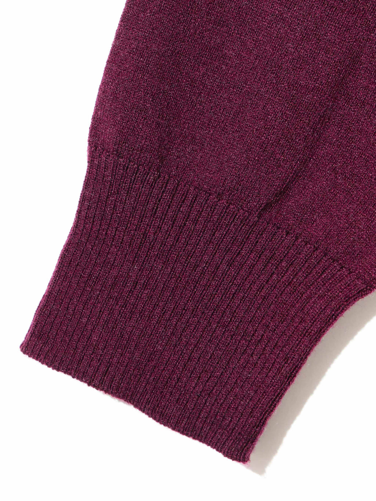 U neck wide knit pullover