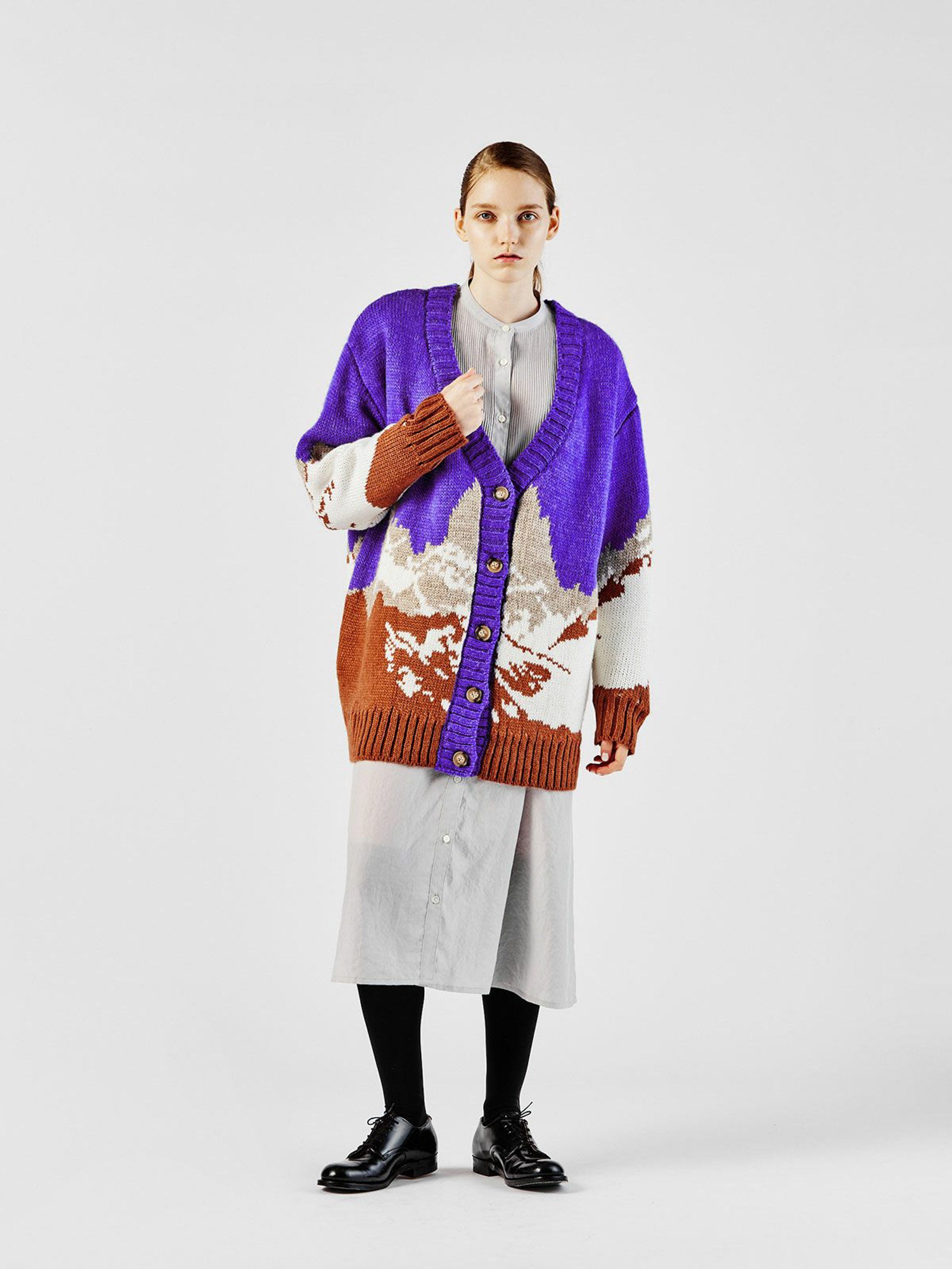 ジャカードカーディガン(4-1038)