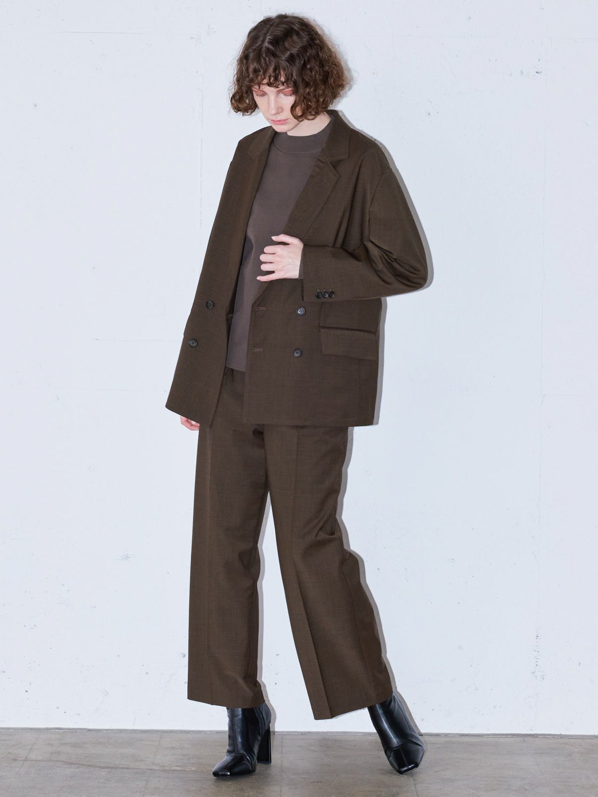 モックネックプルオーバー(4-1042)