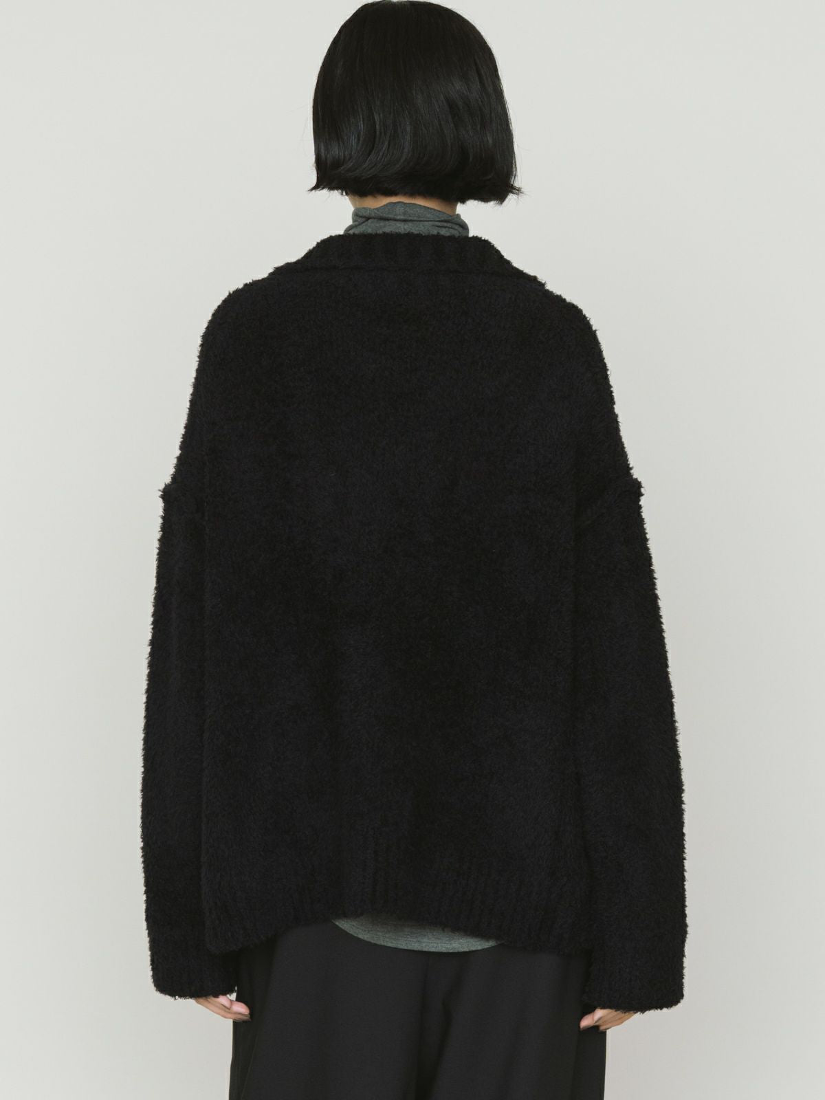 feather yarn skirtipper pullover