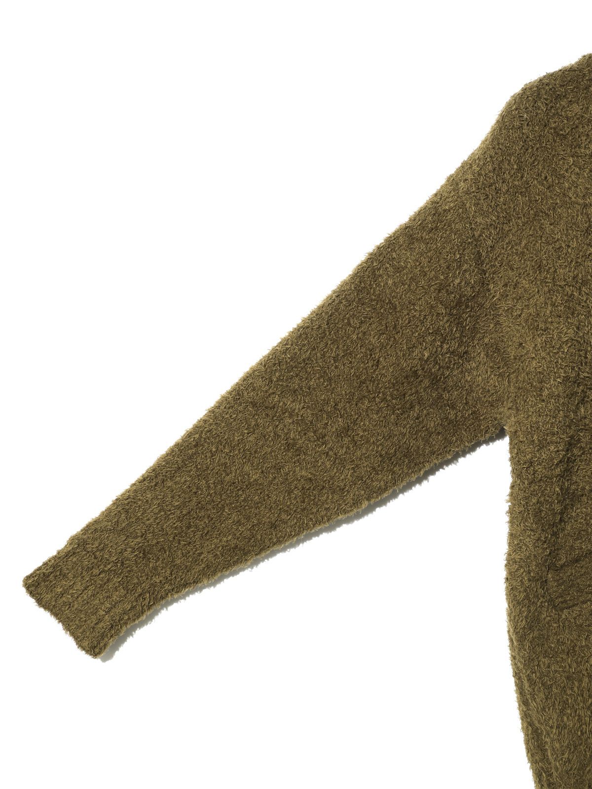 fether yarn long cardigan