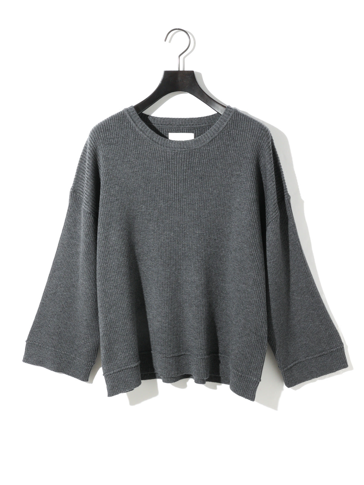 rib pintucked pullover