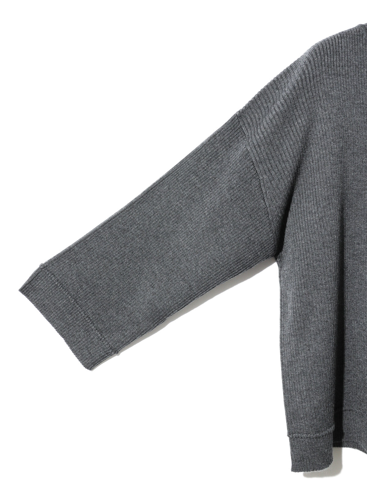 rib pintucked pullover