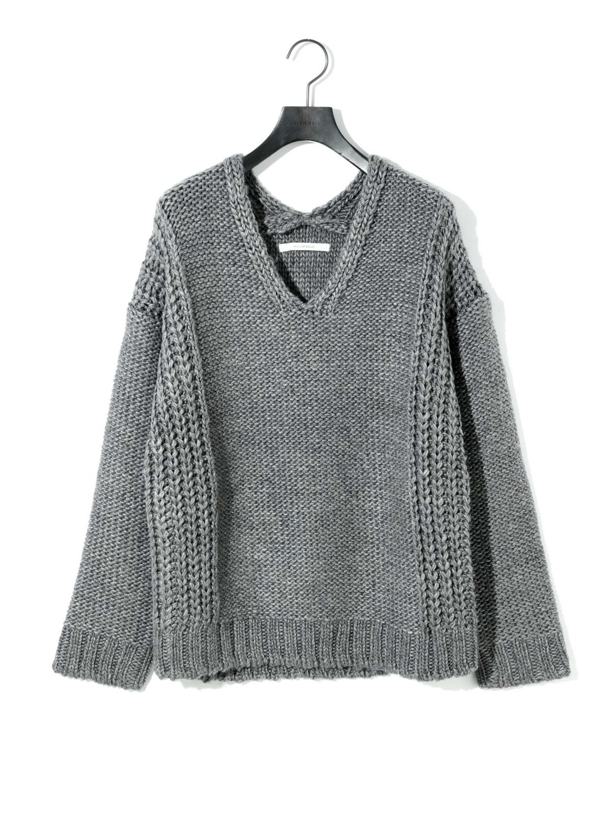 ローゲージVネックプルオーバー