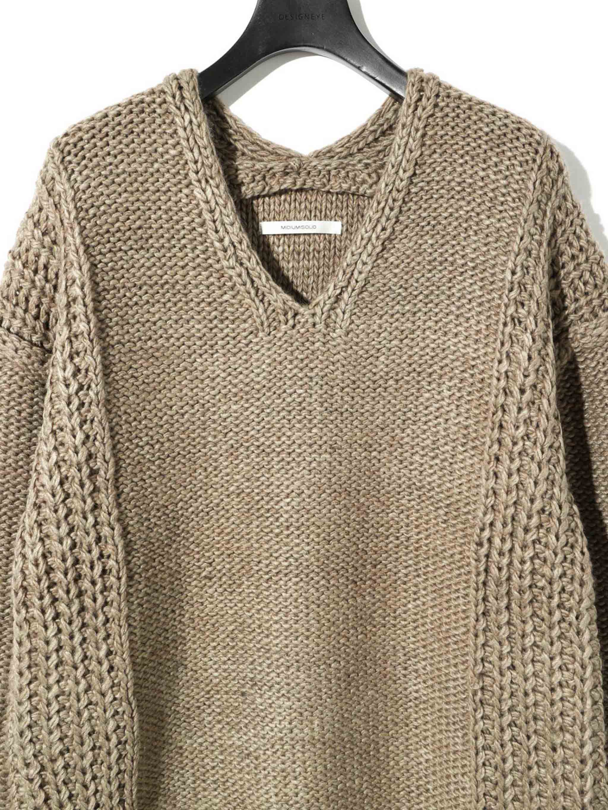 ローゲージVネックプルオーバー