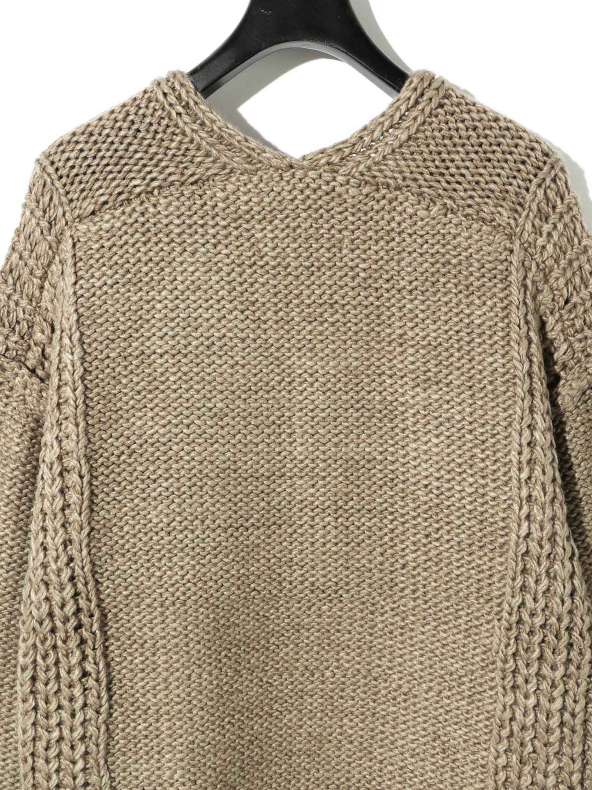 ローゲージVネックプルオーバー