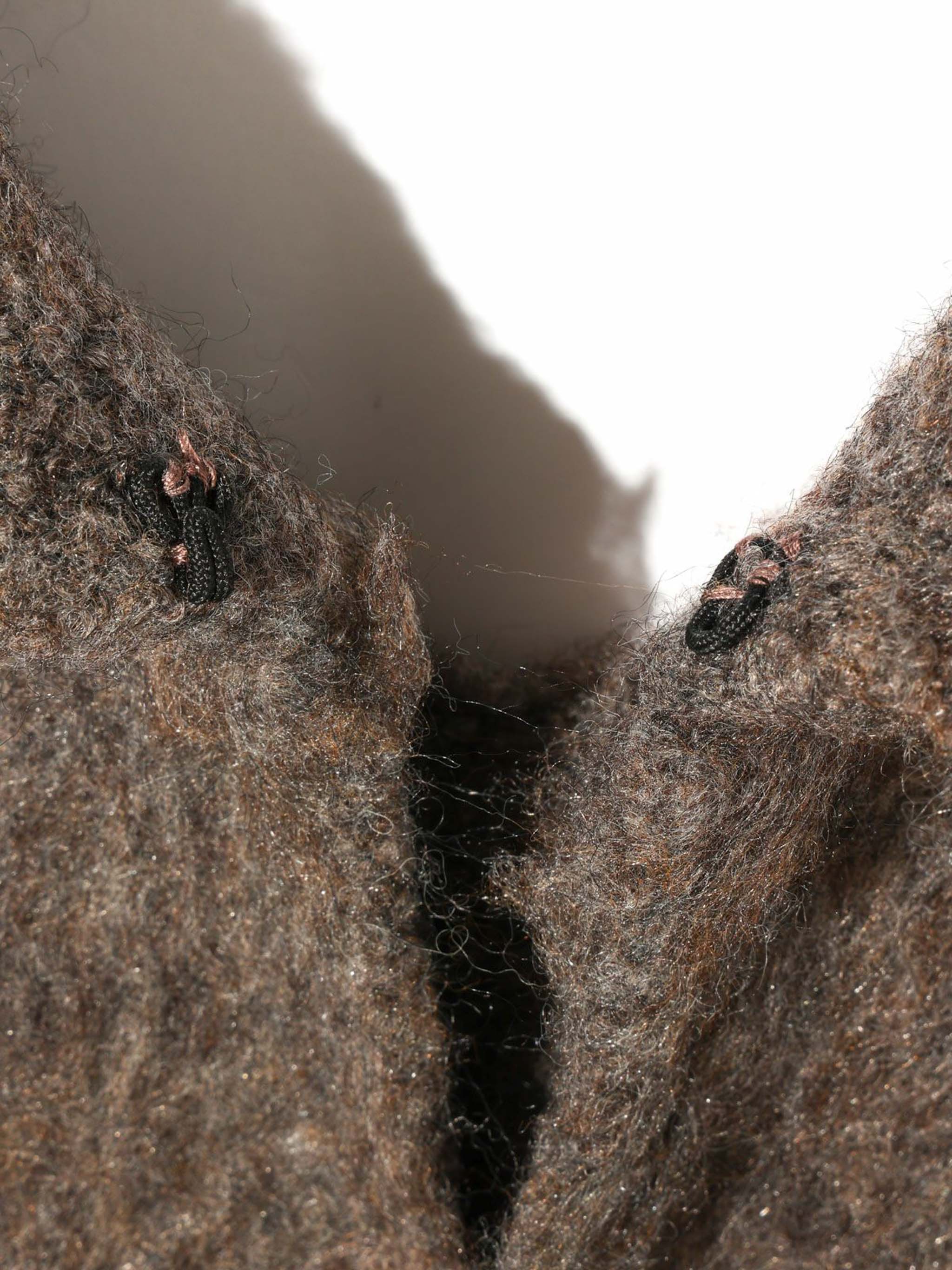 起毛ニットVネックベスト