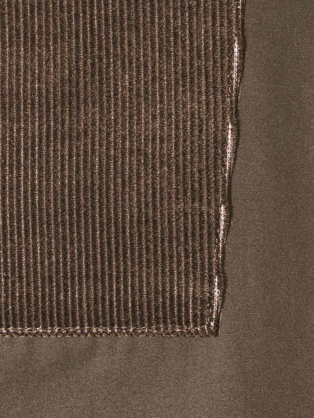 wide shirt with corduroy