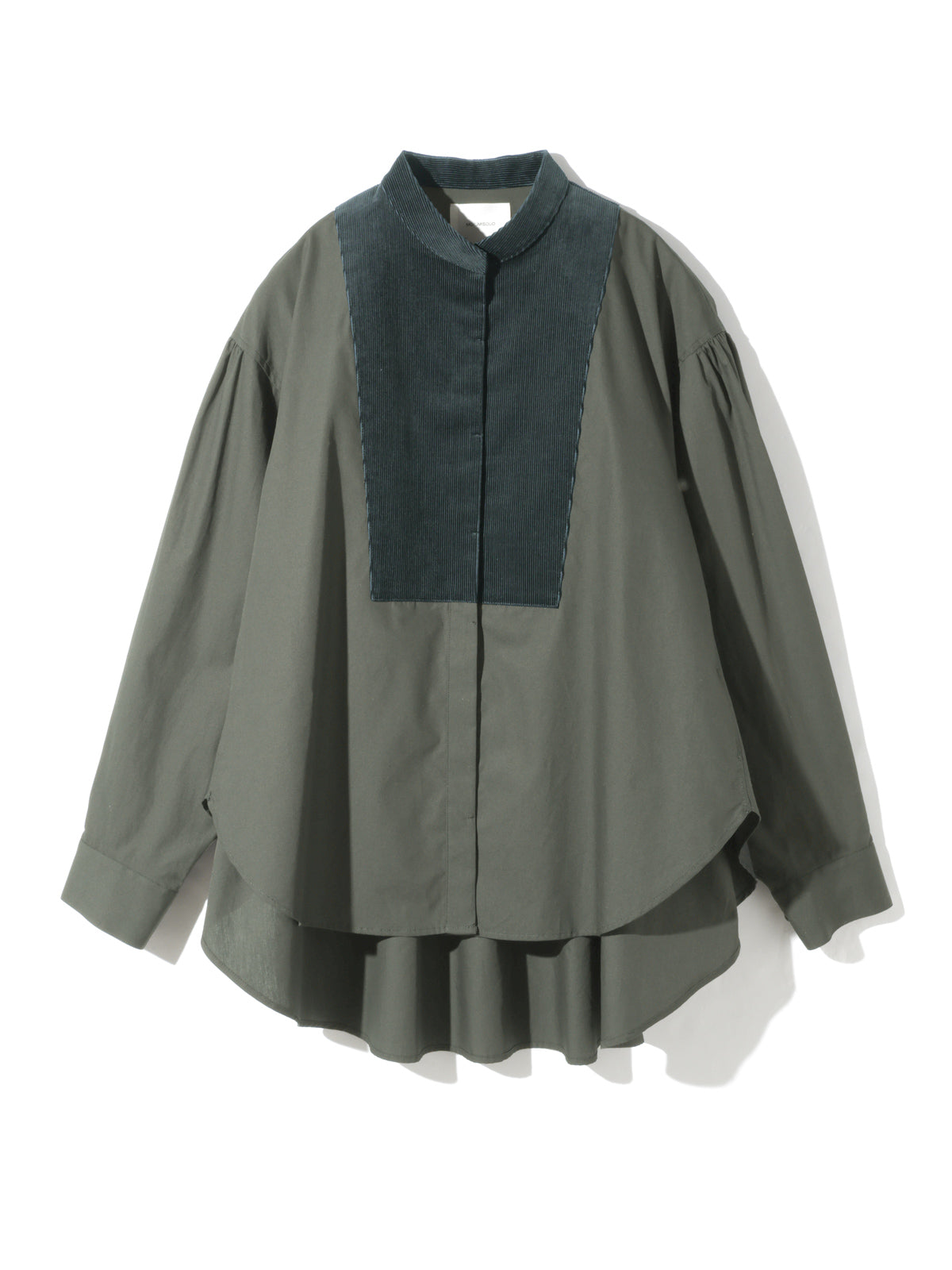 wide shirt with corduroy