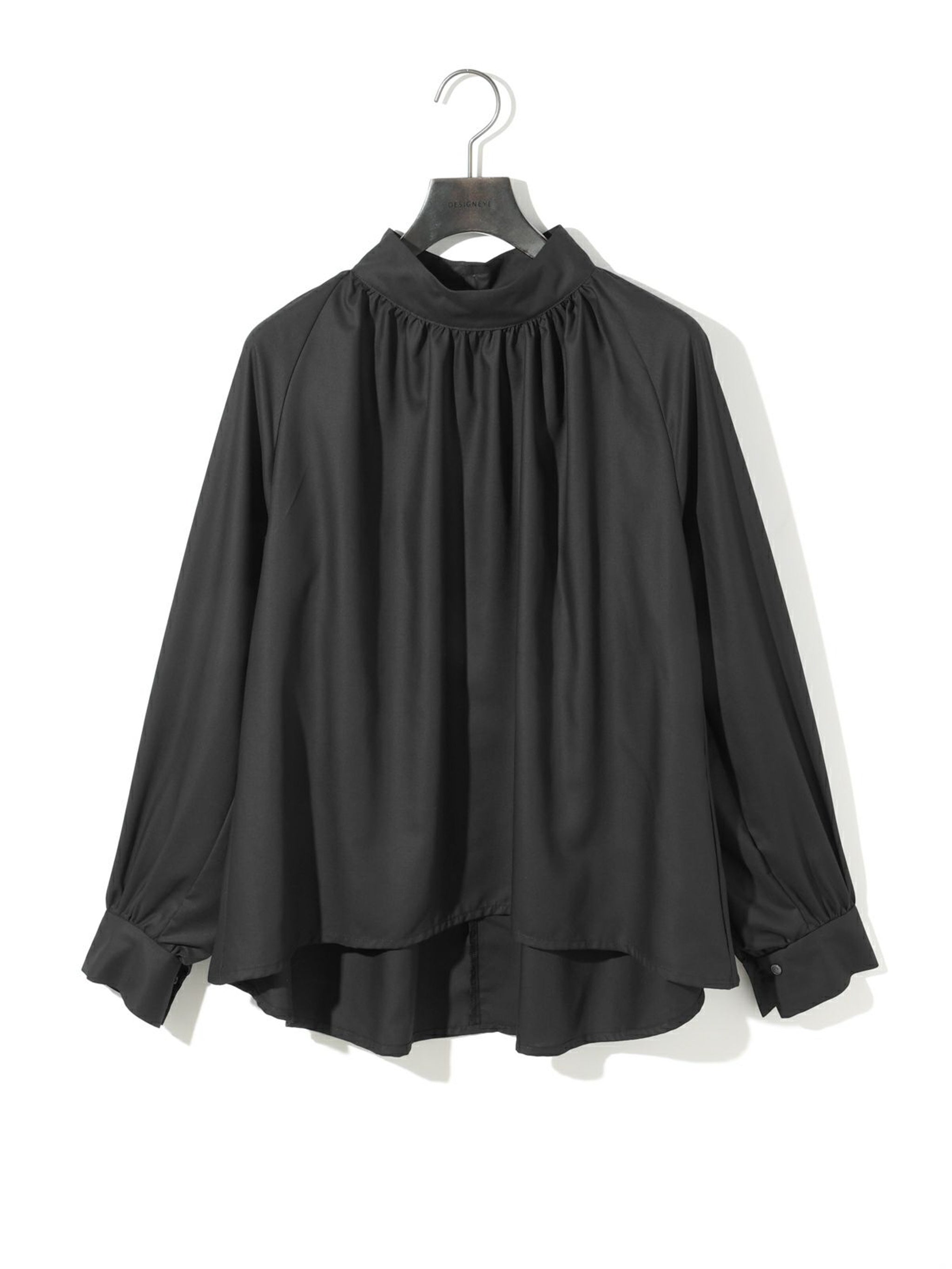 ハイネックギャザーブラウス