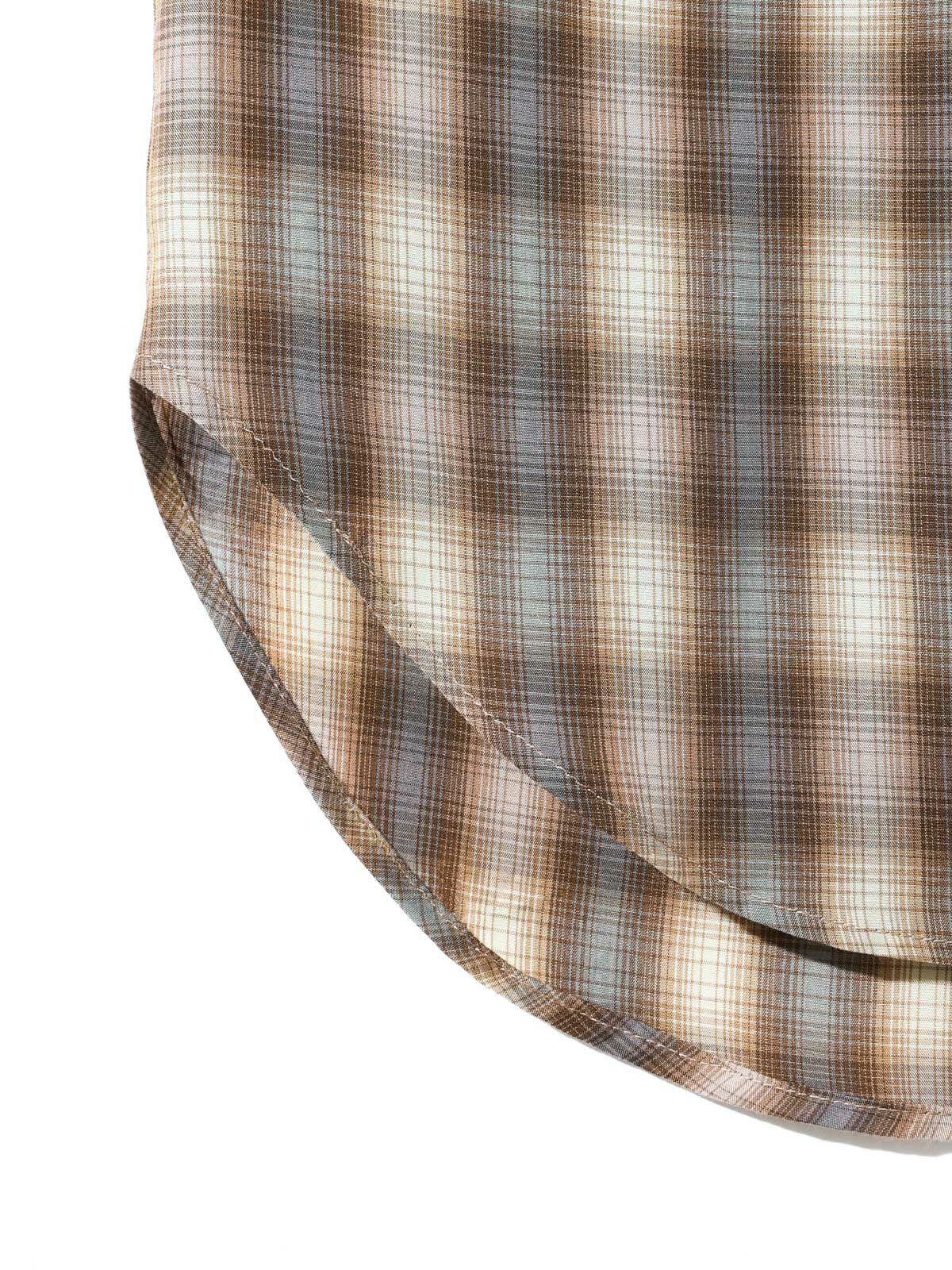 check regular collar shirt with tie