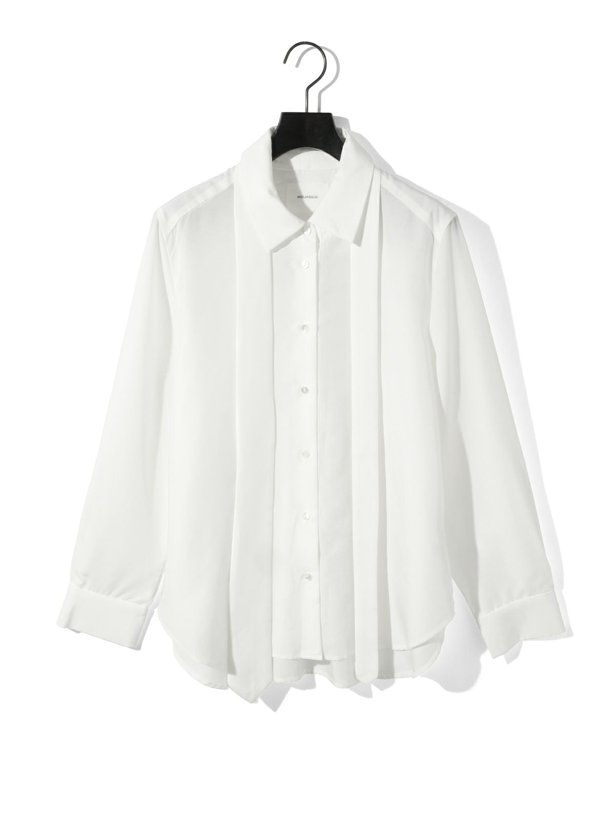 regular collar shirt with tie