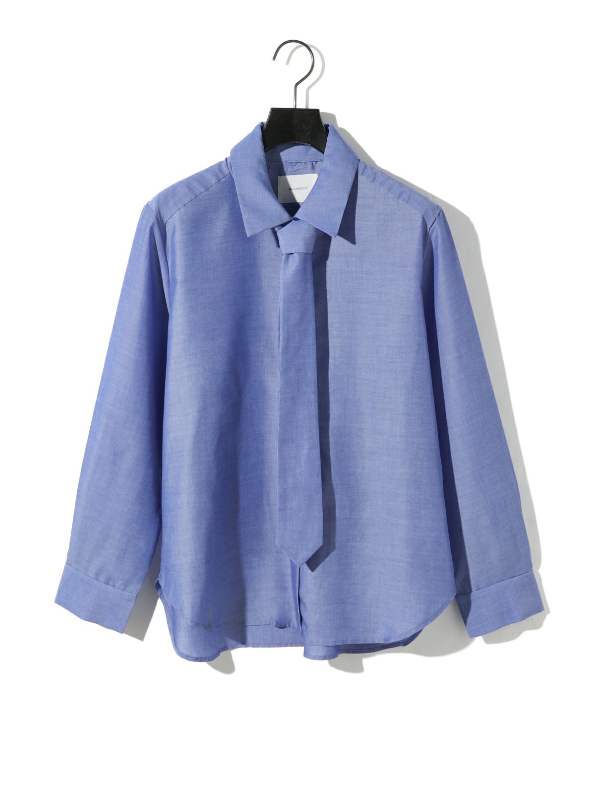 regular collar shirt with tie