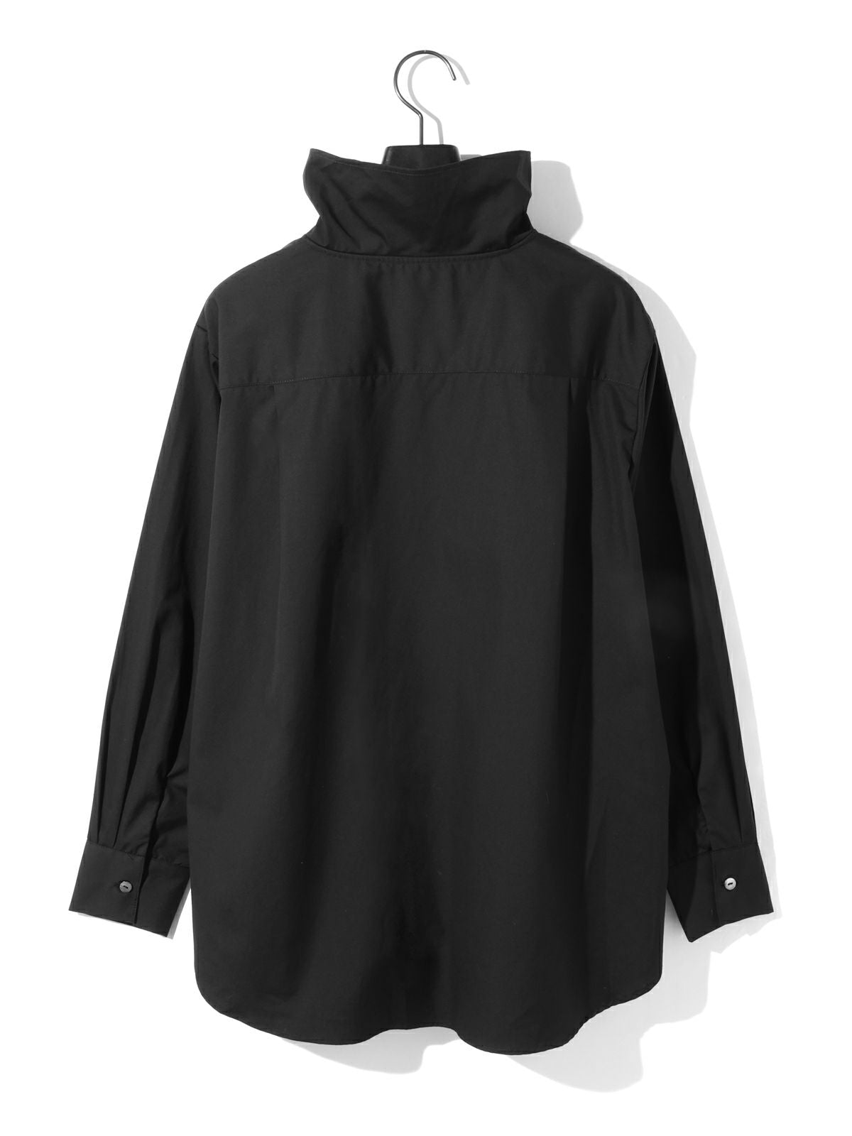 drape hi-neck shirt