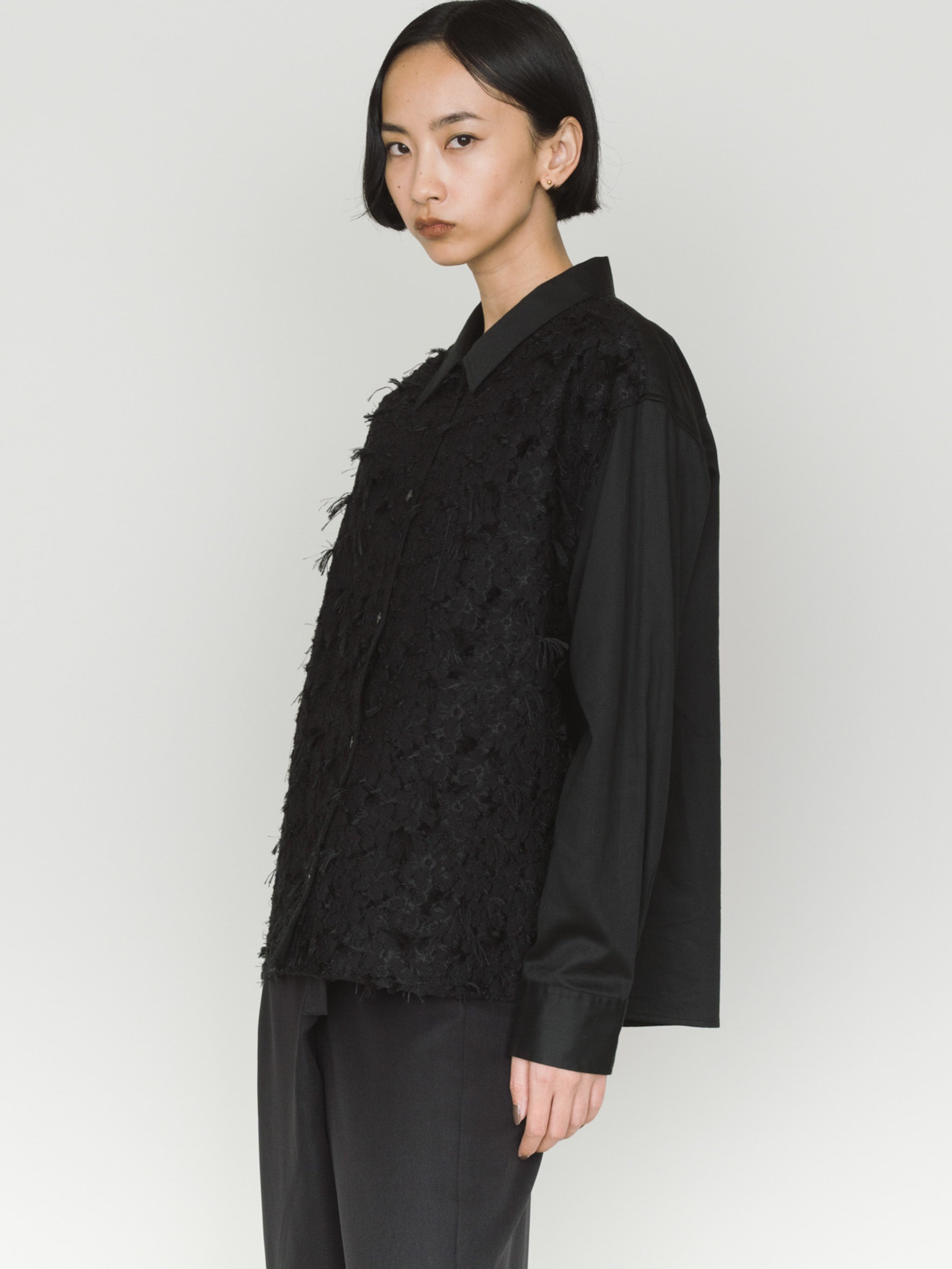 front jacquard shirt
