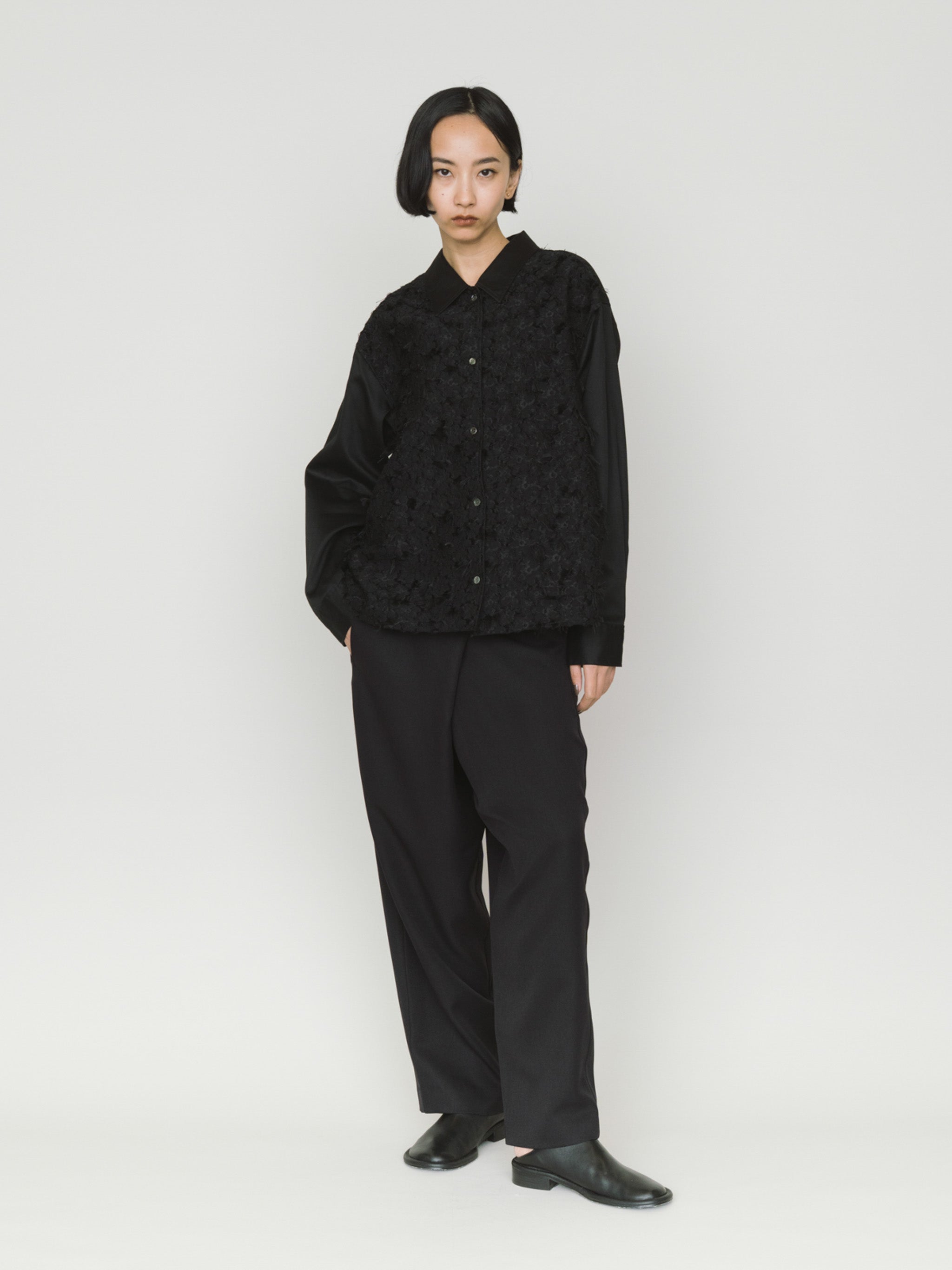 front jacquard shirt