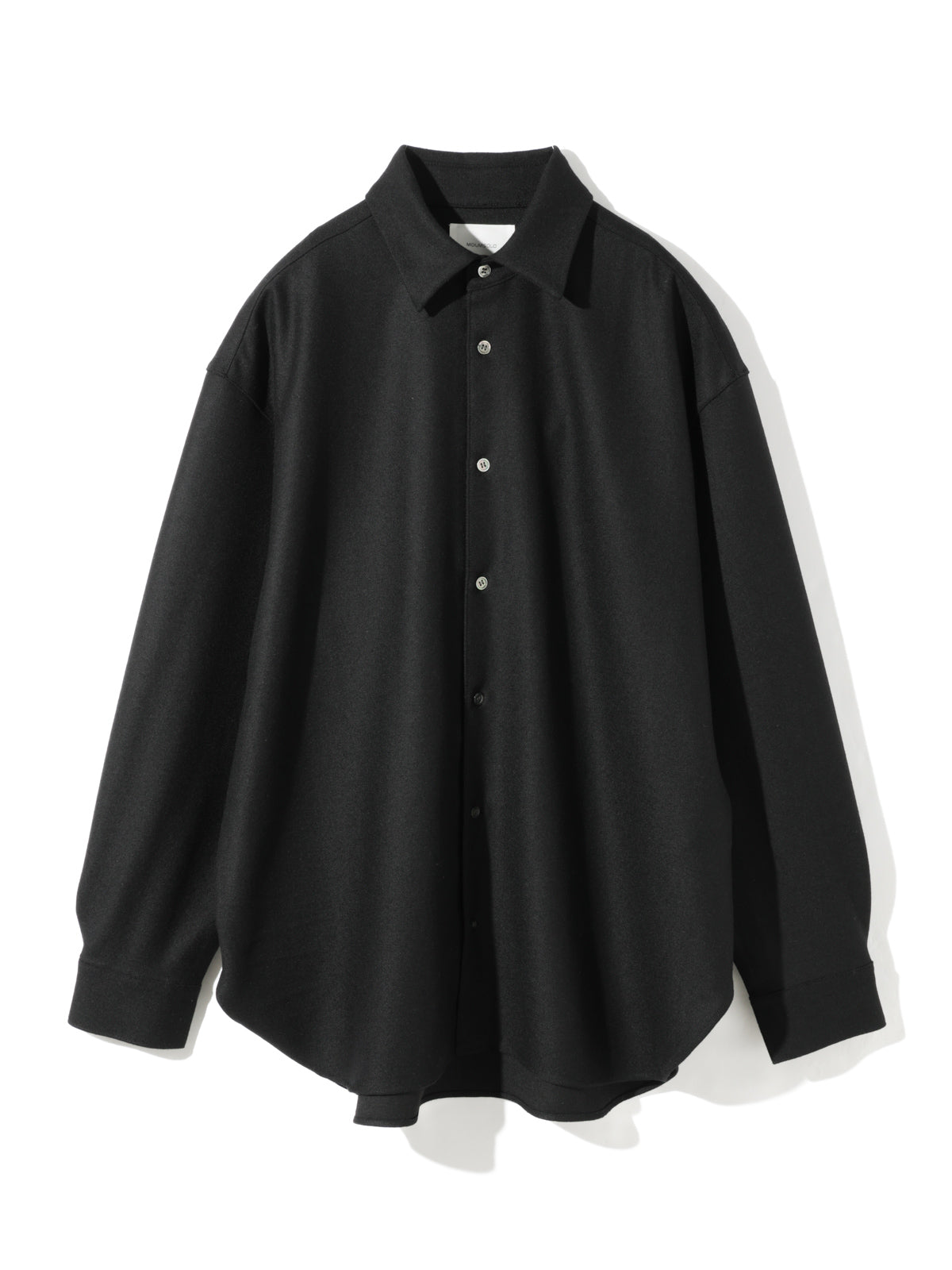 wool blend wide shirt