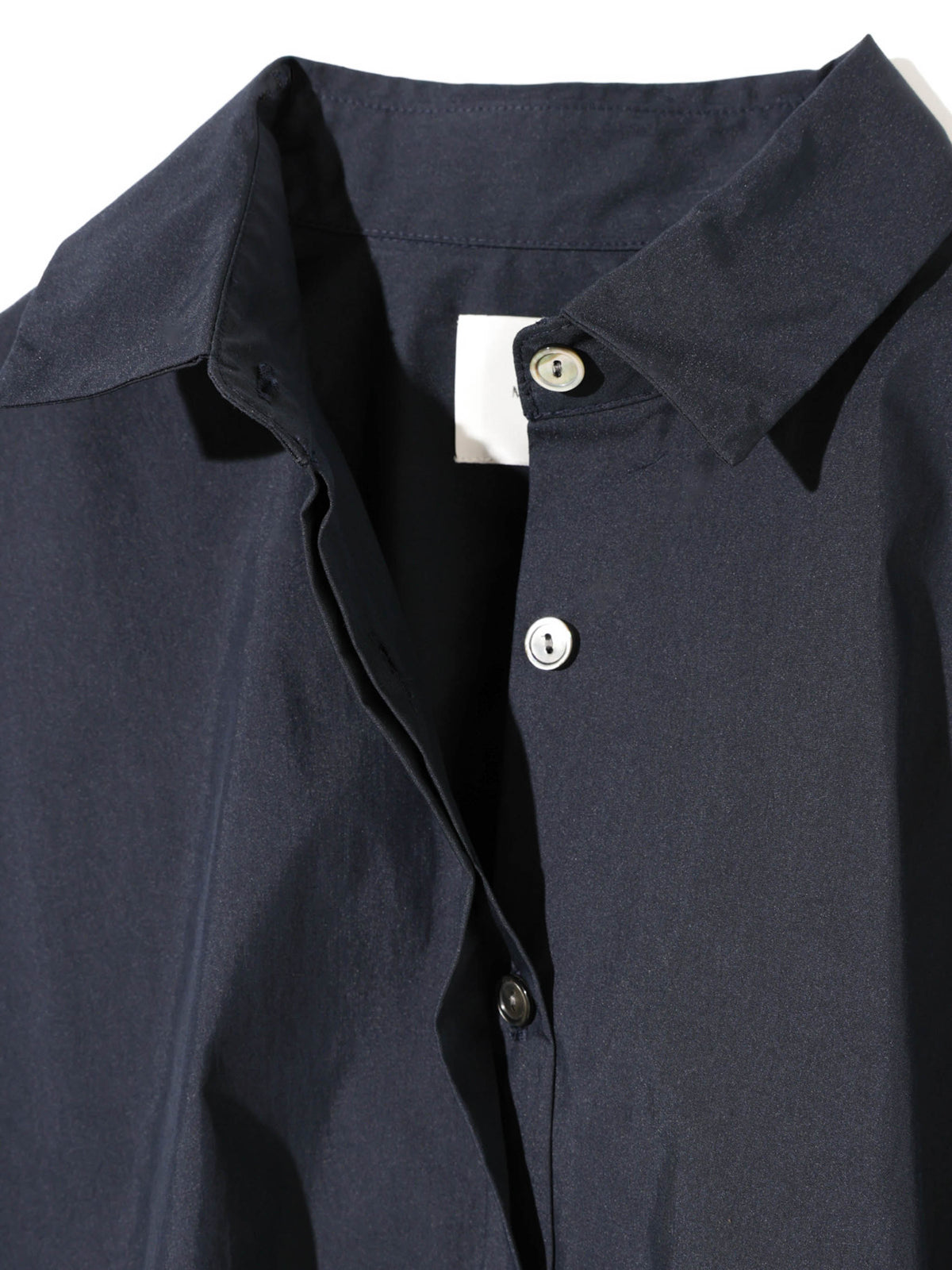 cotton nylon wide shirt
