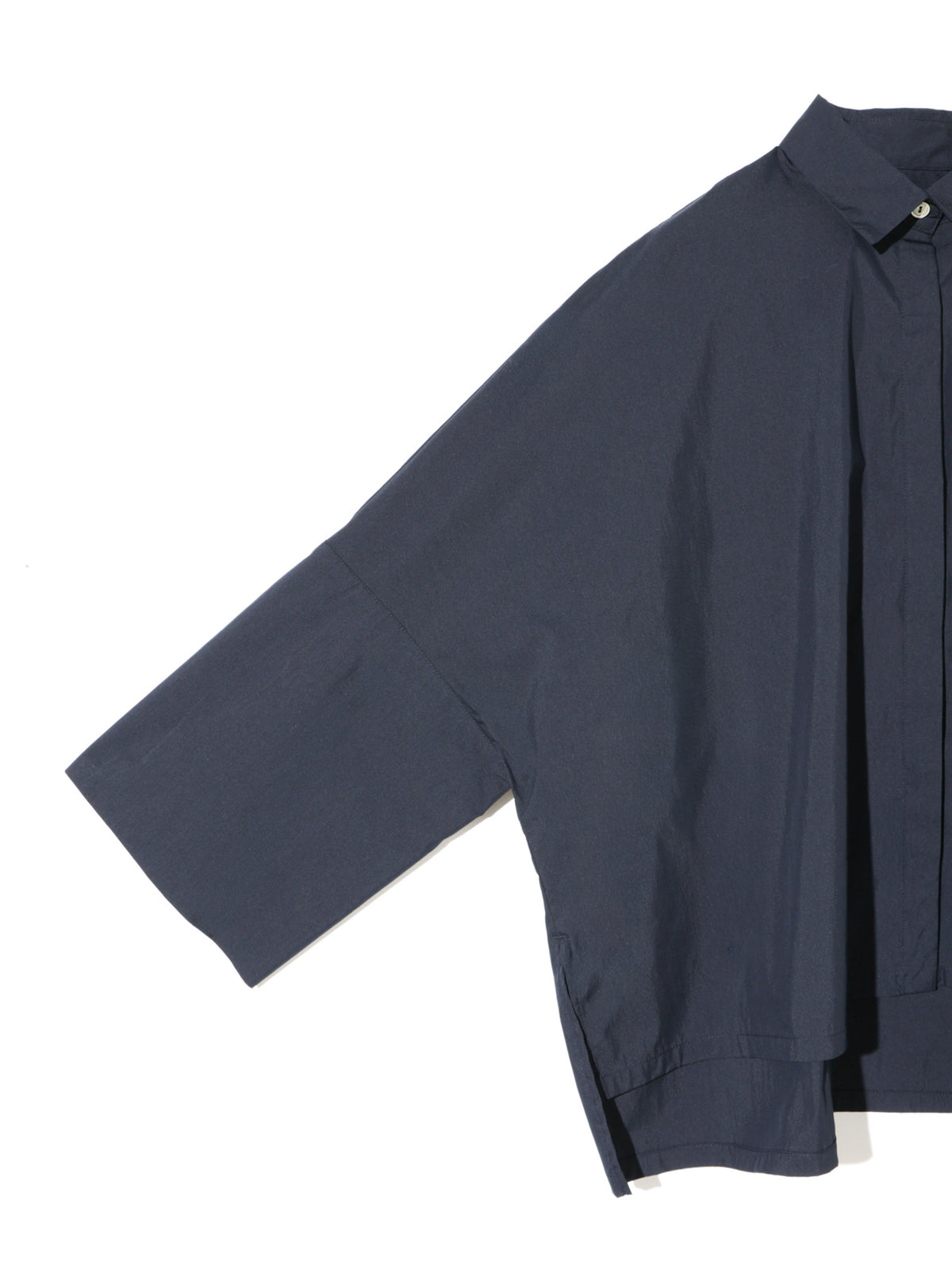cotton nylon wide shirt