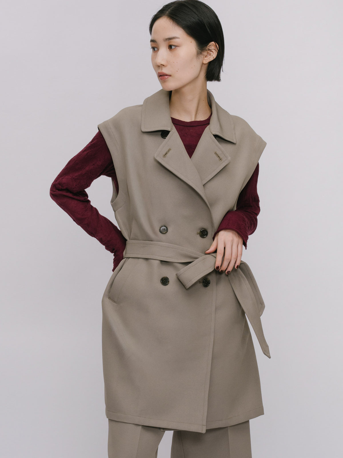 trench gilet